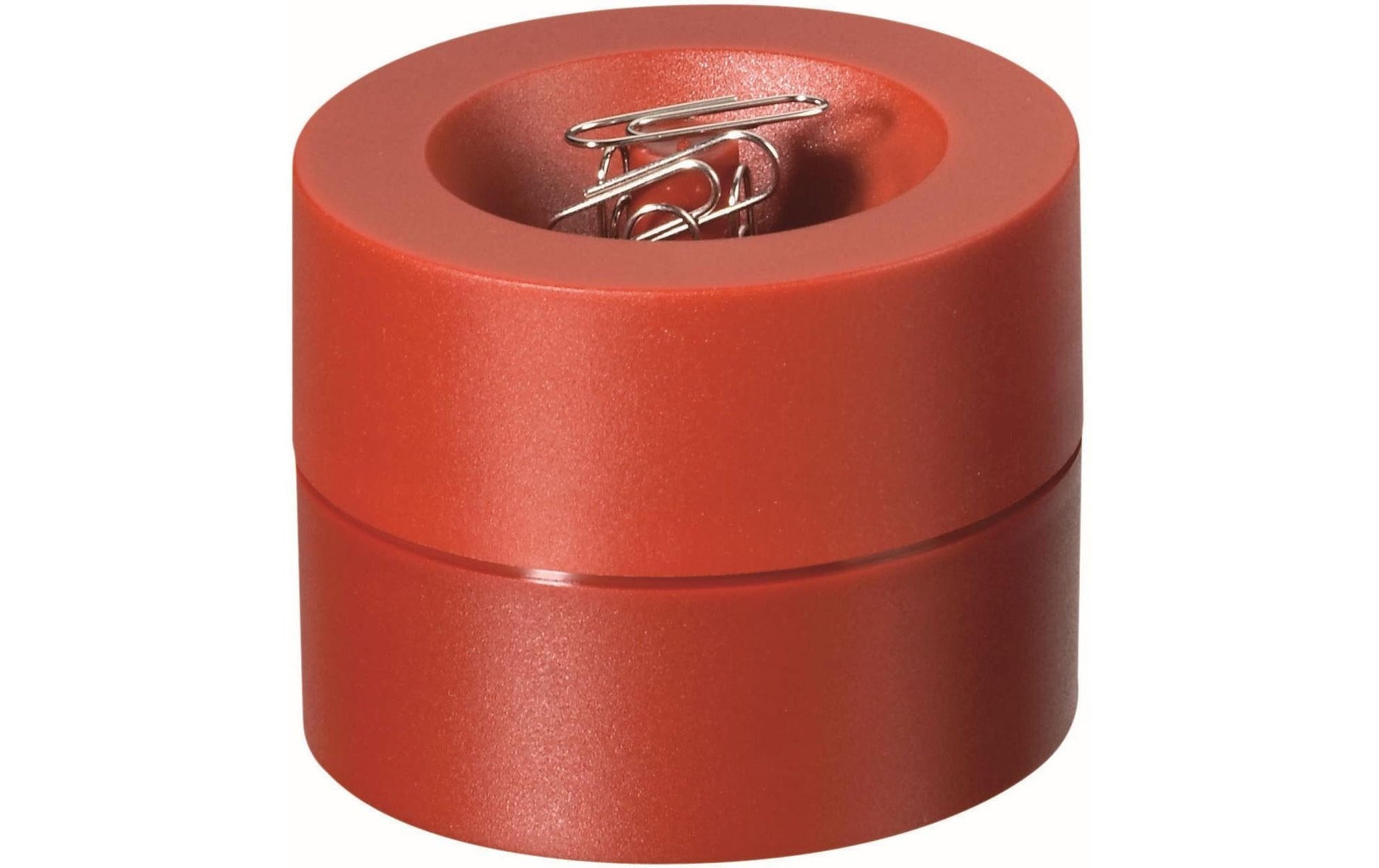 MAUL Klammerspender – Kunststoff, Rot, 73 × 60 mm