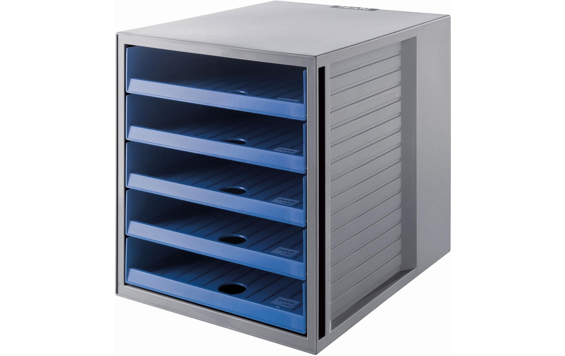 HAN Karma Aufbewahrungsbox C4 – 5 Schubladen, stapelbar, 275 × 320 × 330 mm, blau, Kunststoff