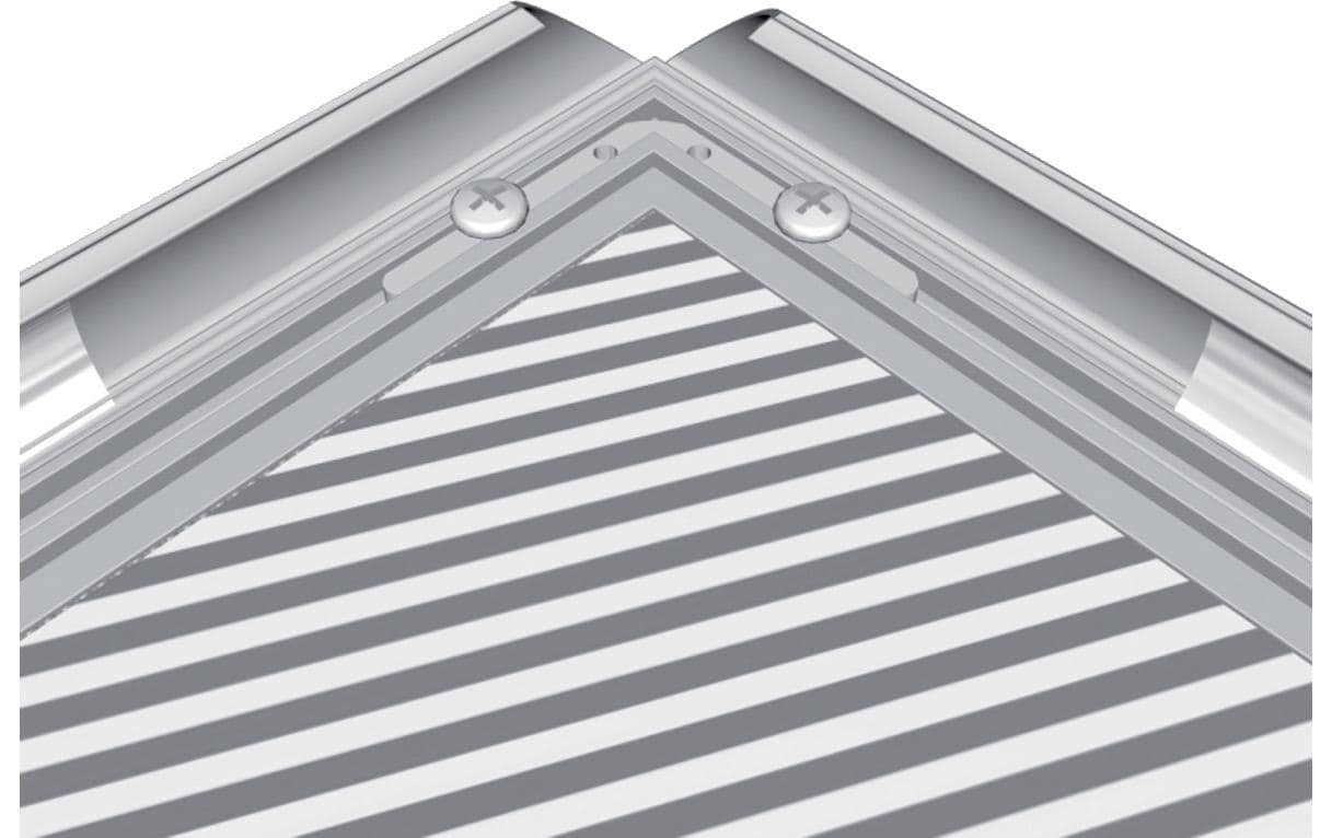 Franken Wechselrahmen Outdoor – silber, selbstklebend, für A0