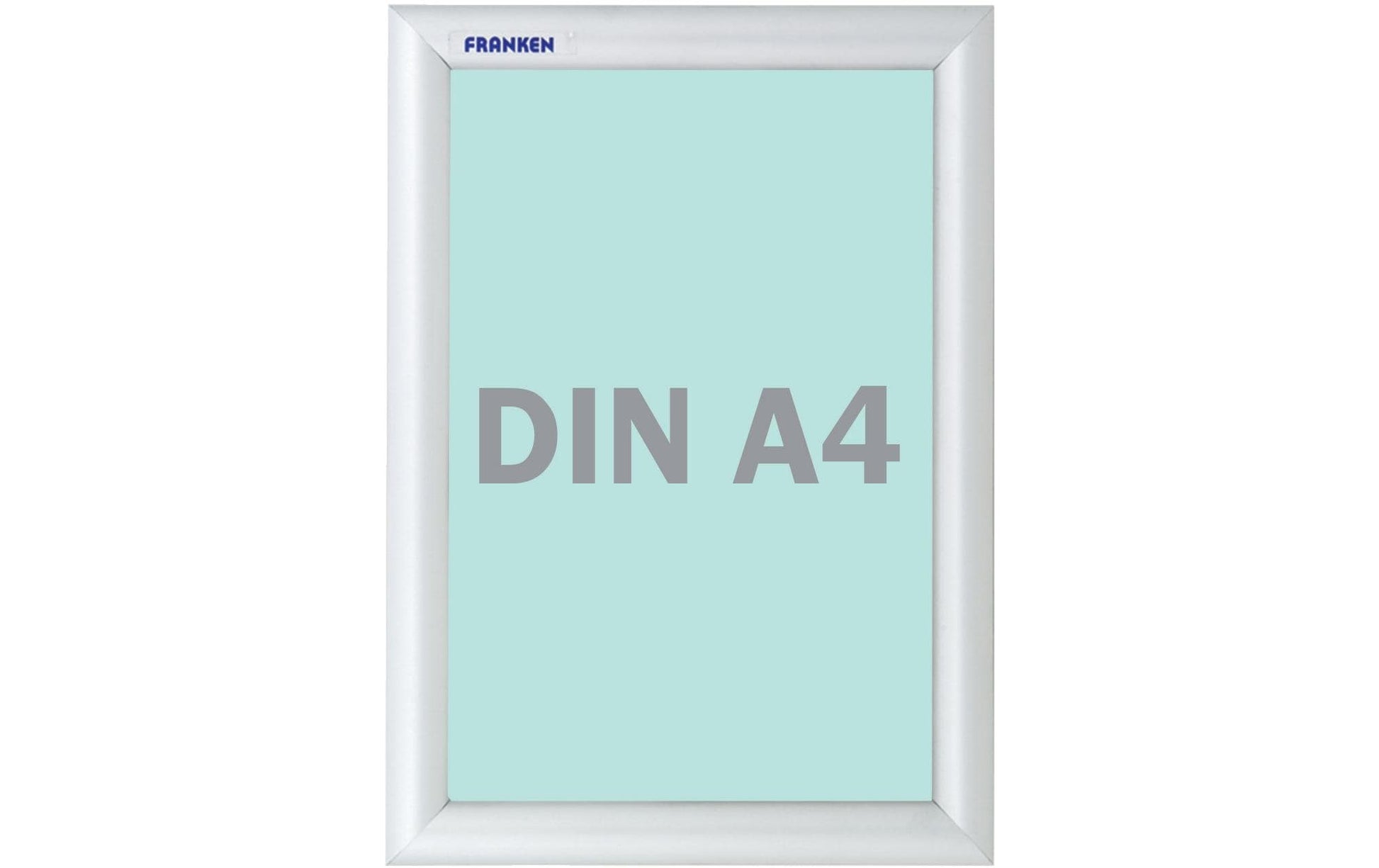 Franken Wechselrahmen – A4 – Aluminium, Silber, Security feuerfest, Wand