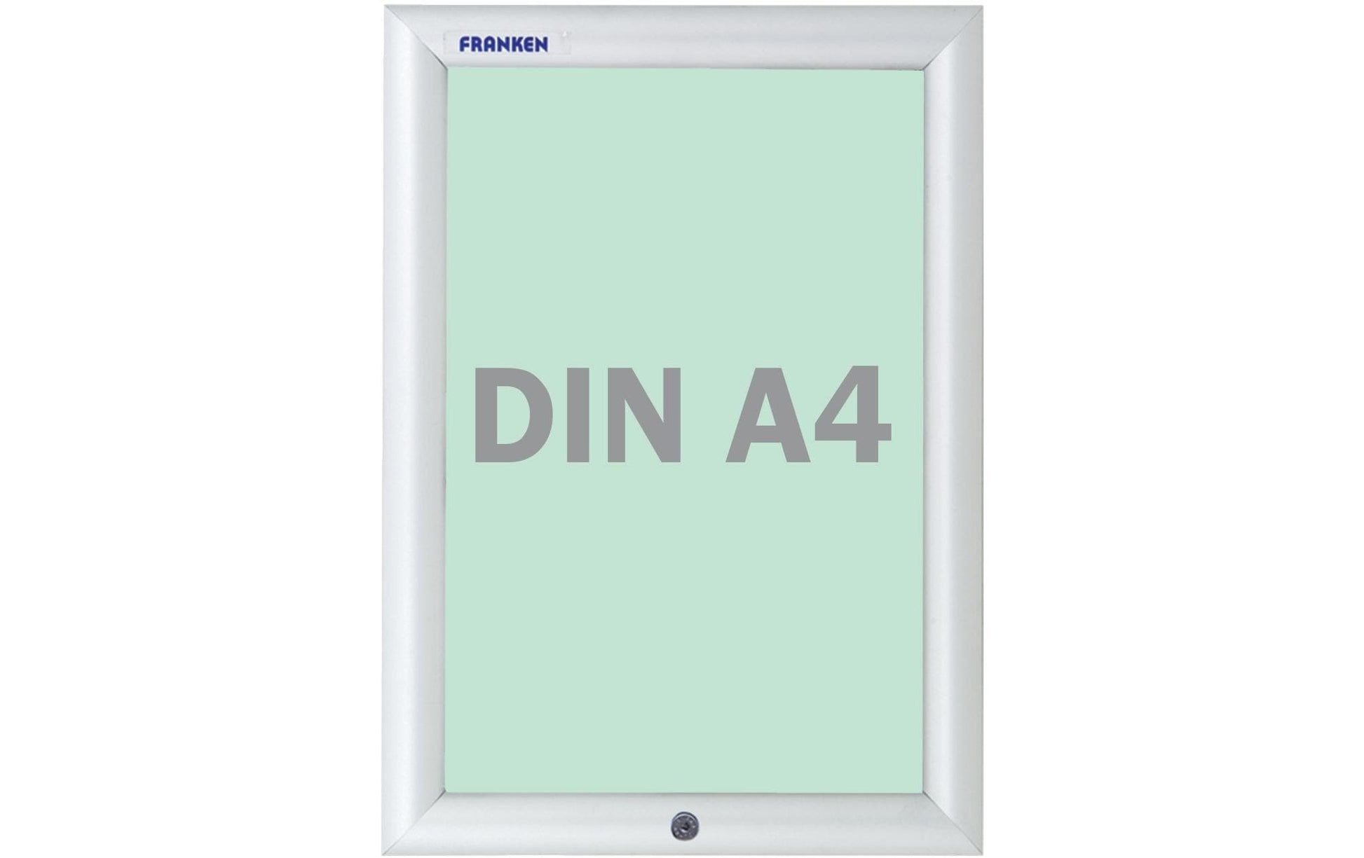 Franken Plakatrahmen Security – für A4 – abschliessbar – Klapprahmen – silber – Aluminium/Polystyrol