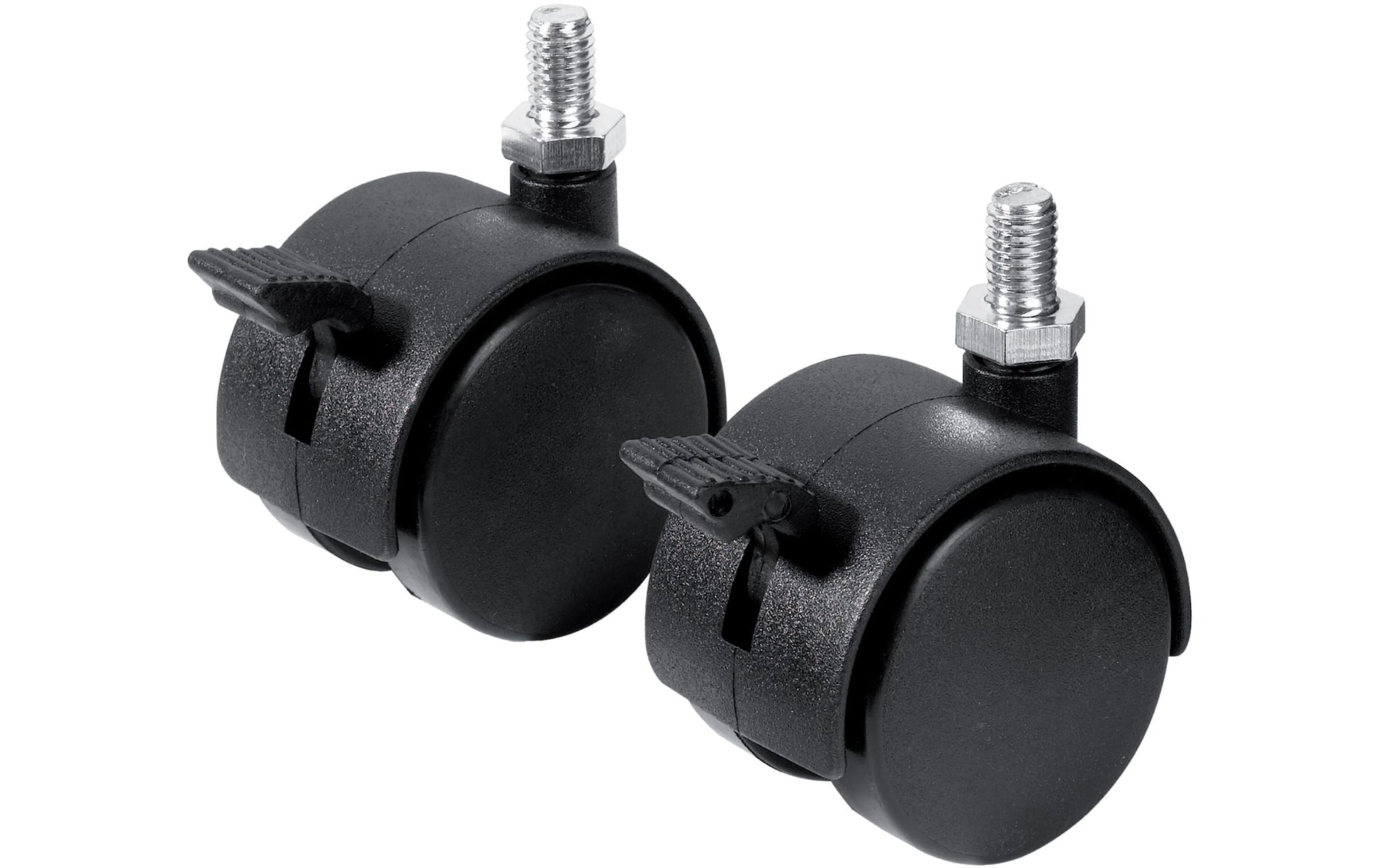 Franken Rollen-Set – Schwarz, Kunststoff – 2 Stk.