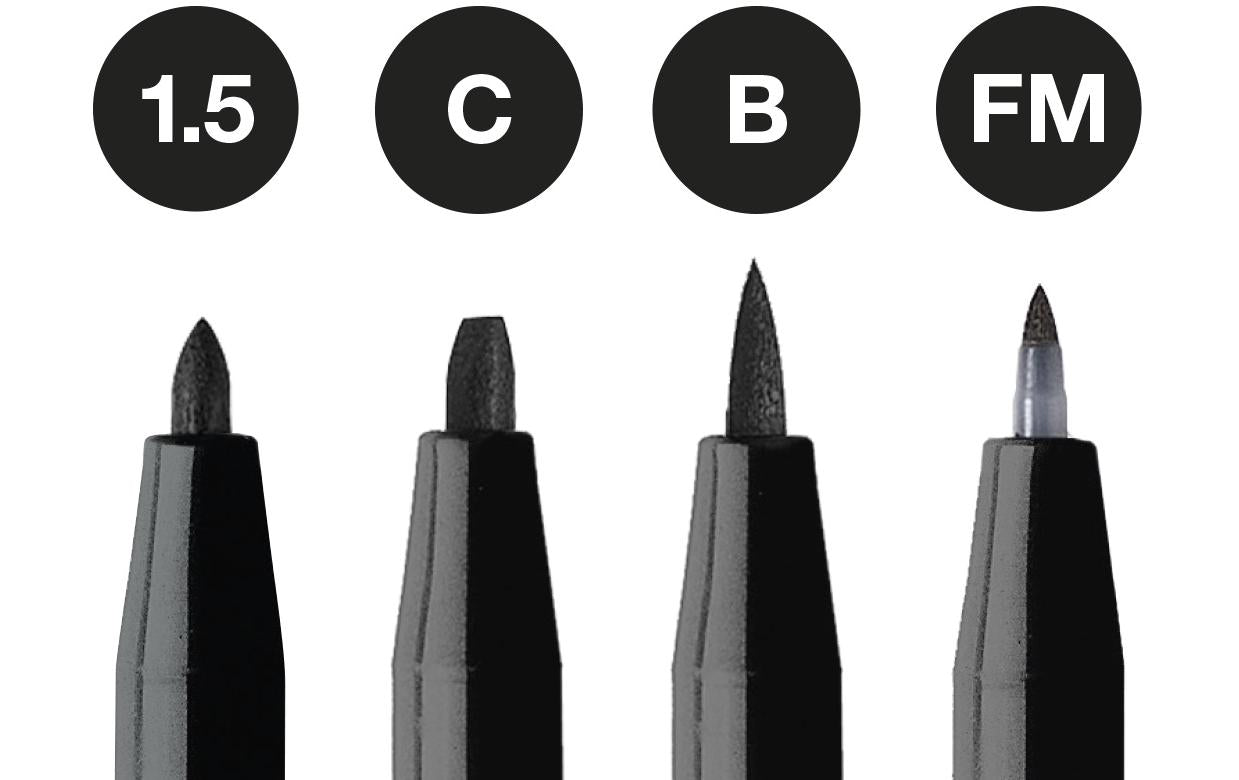 Faber-Castell PITT Artist Pen Faserschreiber – Feine Spitze, wasserfest, lichtbeständig, 4er Set