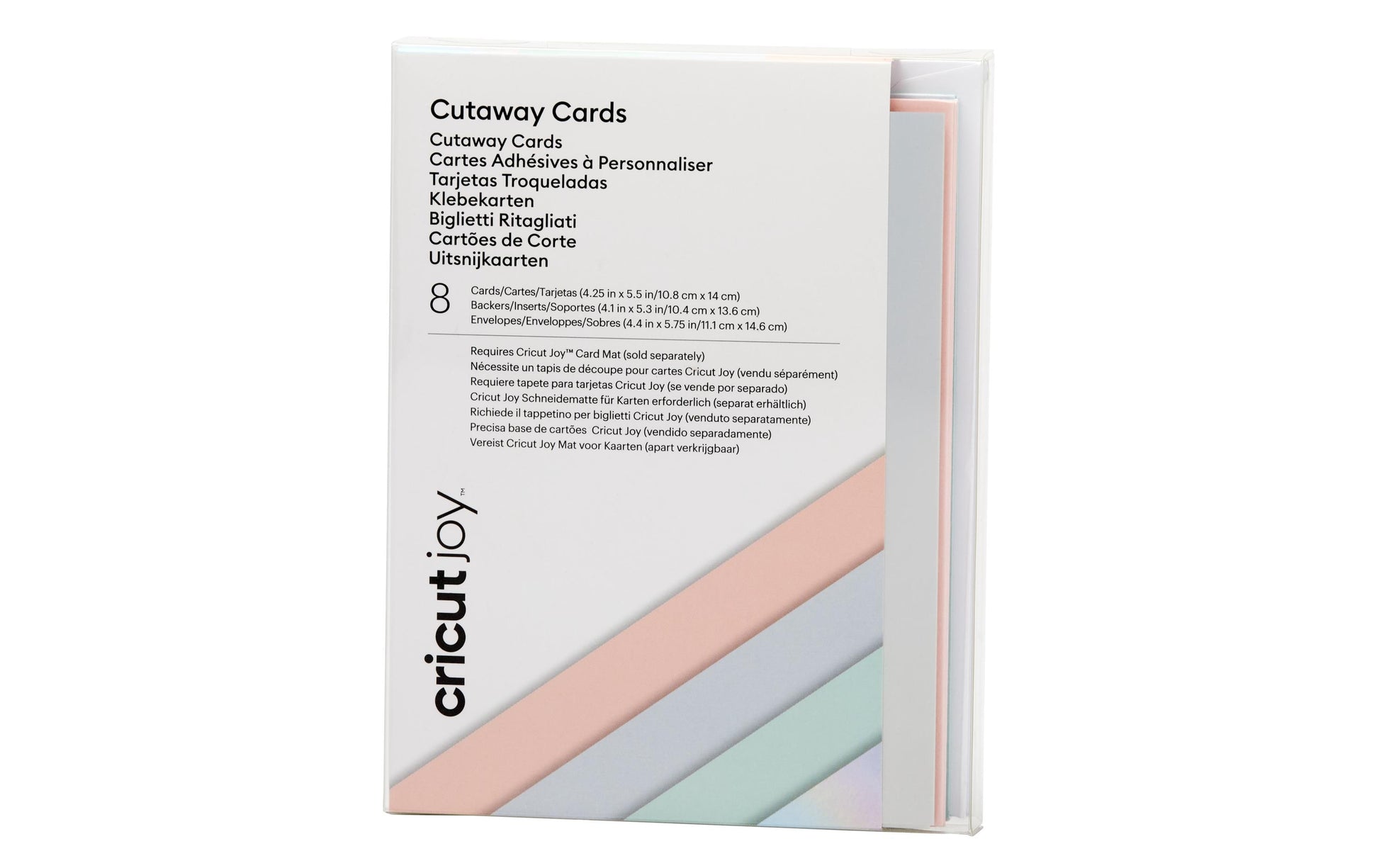 Cricut Klebekartenset – für Cricut Joy – 108 × 140 mm – sortiert – Set, 24-teilig