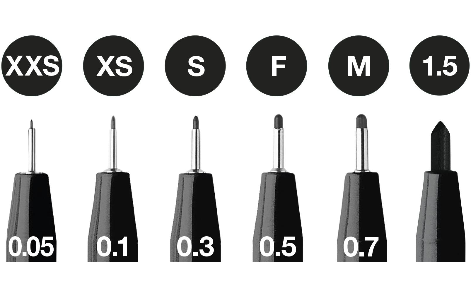Faber-Castell PITT Artist Pen Brush Pen – schwarz, 6er Etui, lichtbeständig