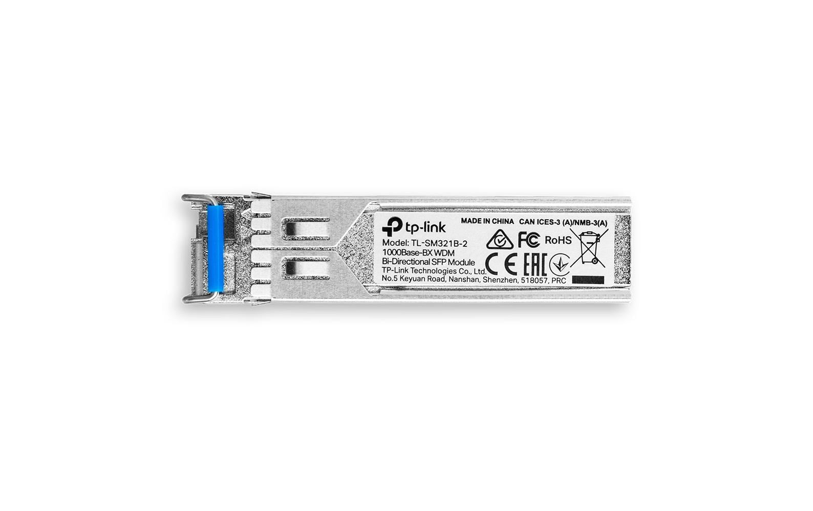 TP-Link TL-SM321B-2 – SFP-Transceiver Single-Mode 1 Gbit/s (BX), LC, 1000 m, 1er-Pack
