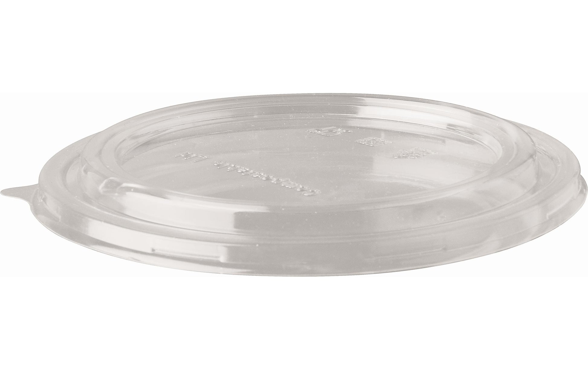 Papstar Deckel für Salatschale pure, PLA – Ø 15 cm × 2 cm – transparent – 50 Stk.
