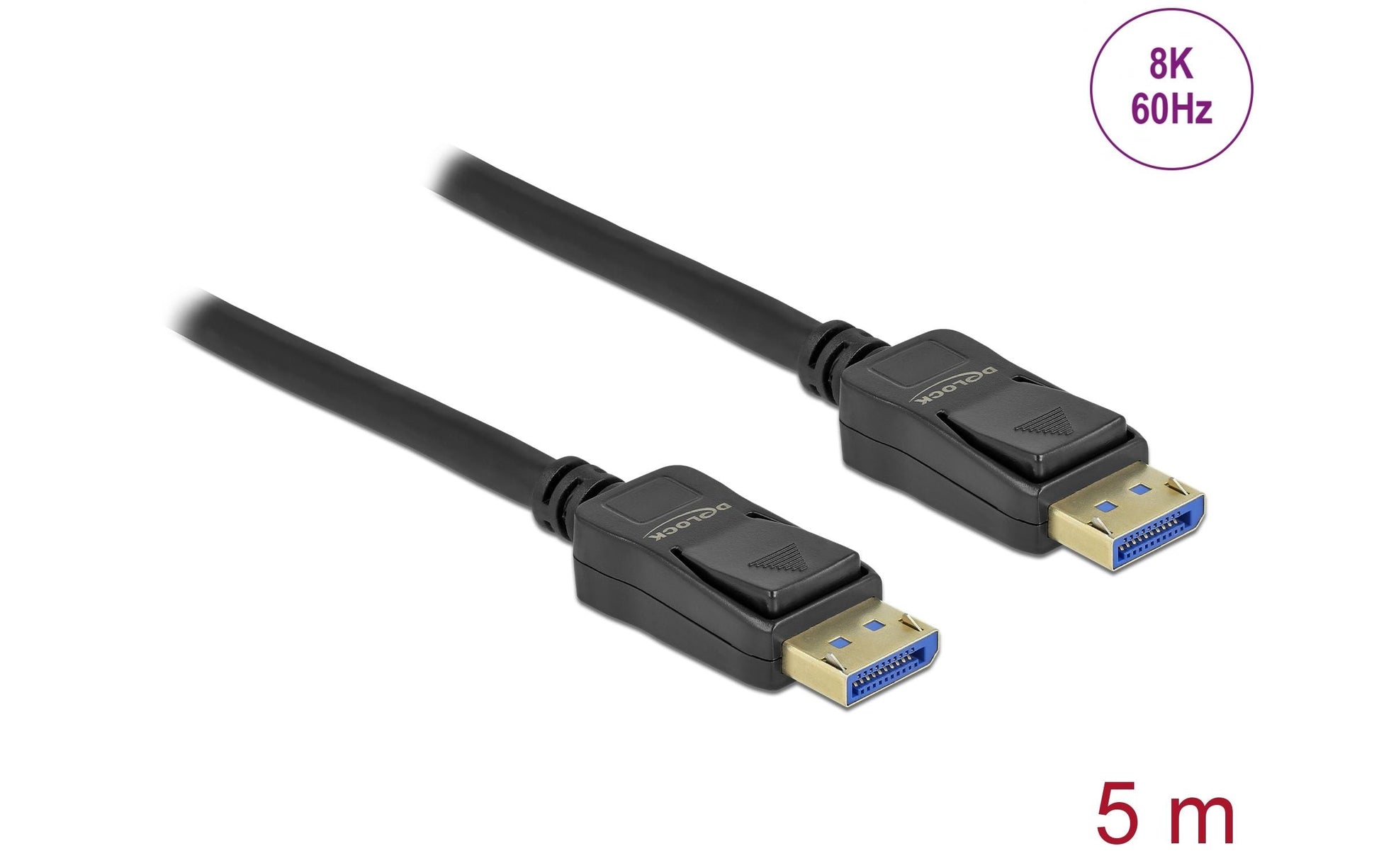 DeLOCK DisplayPort Kabel DP 2.0 – 8K 60 Hz – 5 m