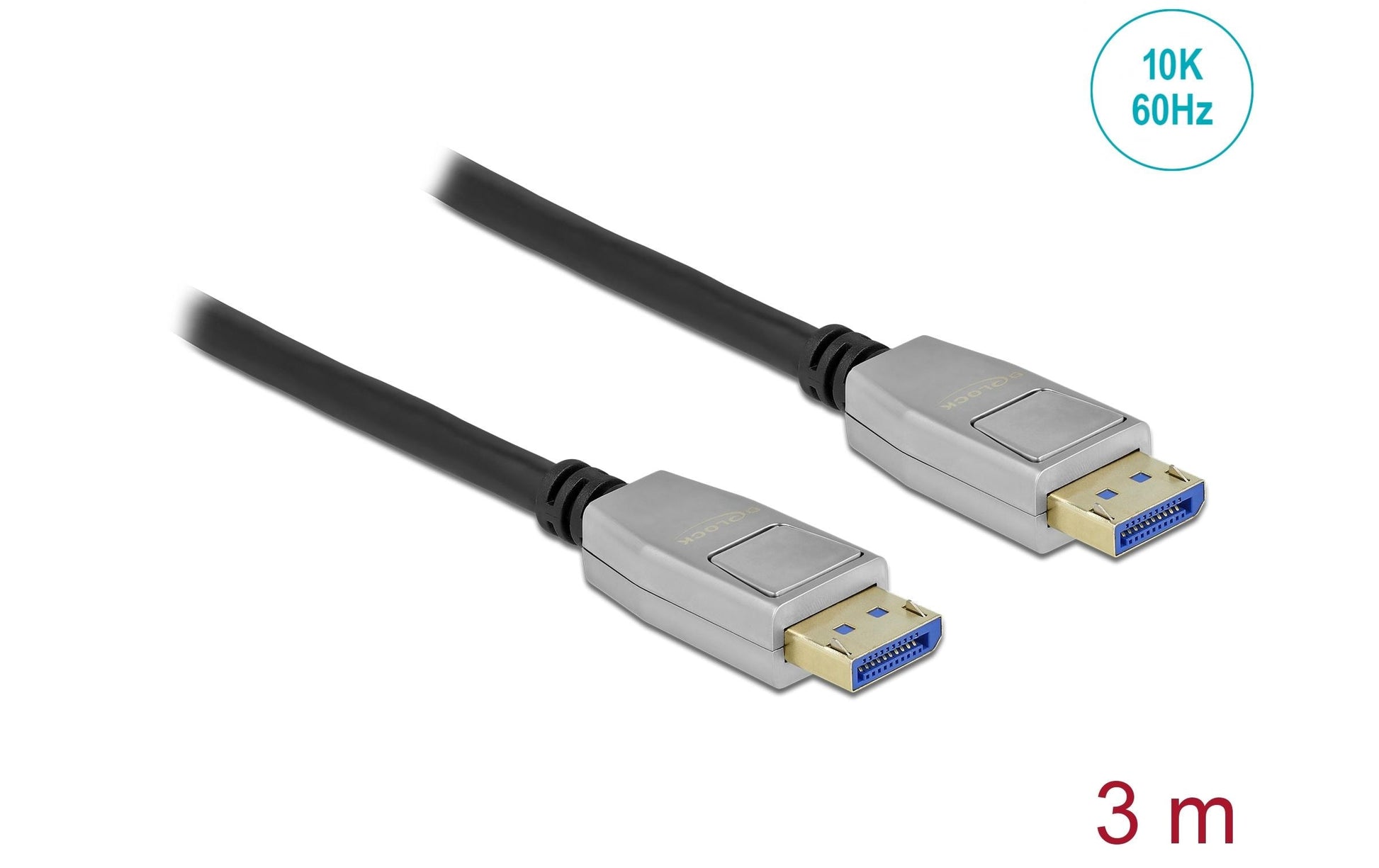 DeLOCK DisplayPort Kabel DP 2.0 10K 60 Hz – 3 m