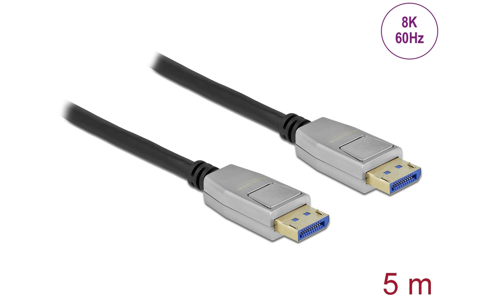 DeLOCK DisplayPort Kabel DP 2.0 8K 60 Hz – 5 m