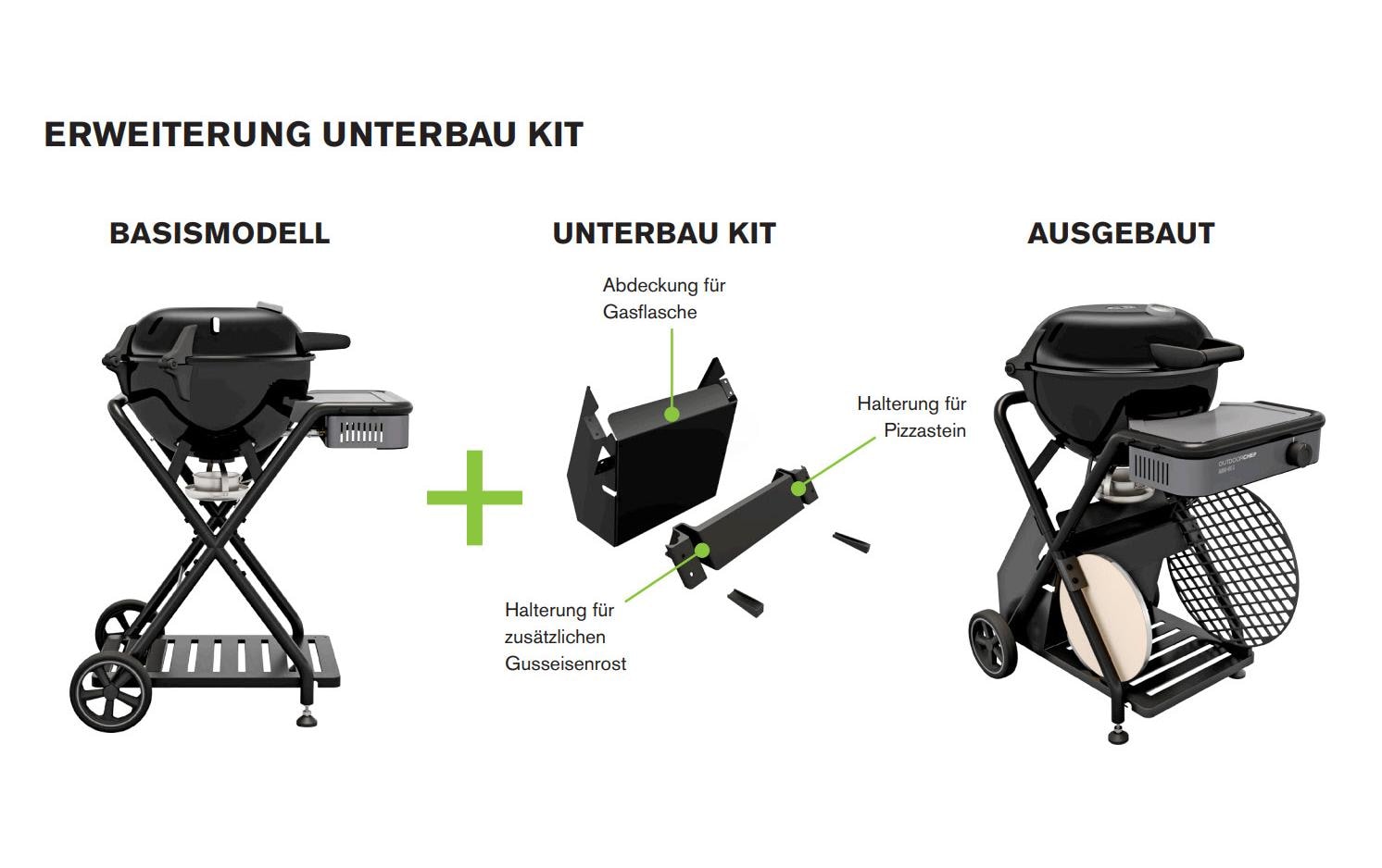 Outdoorchef Gasgrill Ambri 480 G Evo – Ø 48 cm, 5,8 kW, 1 Brenner – schwarz