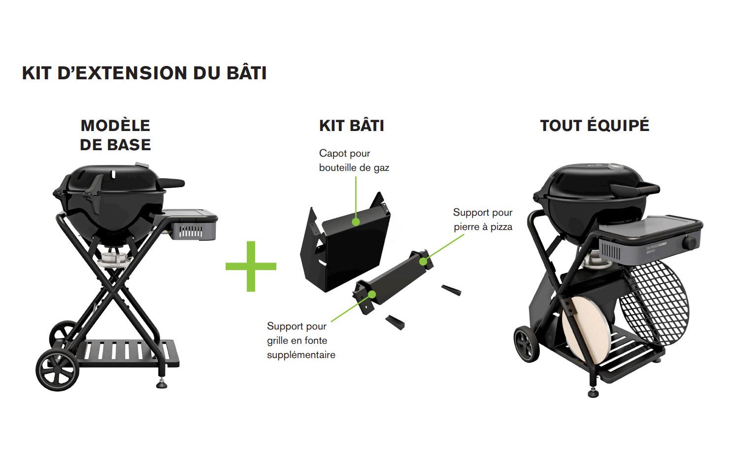 Outdoorchef Gasgrill Ambri 480 G Evo – Ø 48 cm, 5,8 kW, 1 Brenner – schwarz