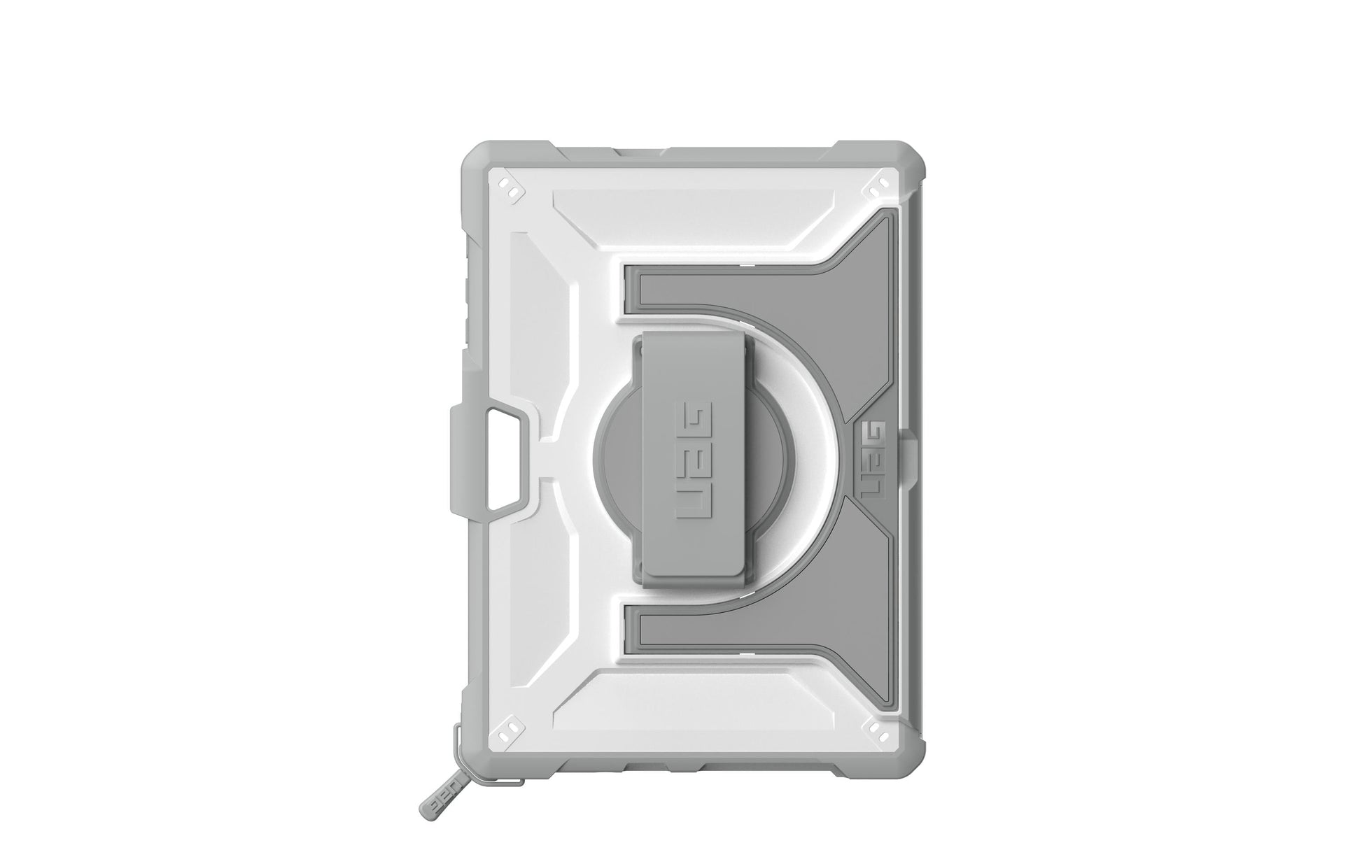 Urban Armor Gear UAG Plasma Healthcare Tablet-Hülle für Surface Go 2 – Stossfest bis 1,2 m, Stifteinschub – Silber/Grau