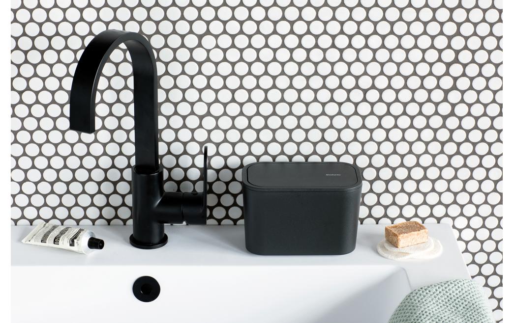 Brabantia Tischabfalleimer MindSet – Recycling-Kunststoff, rechteckig – Anthrazit