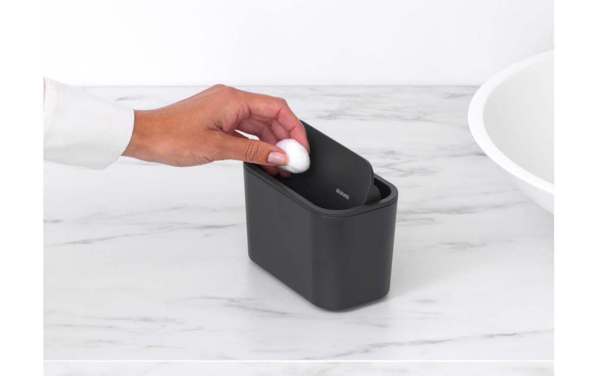 Brabantia Tischabfalleimer MindSet – Recycling-Kunststoff, rechteckig – Anthrazit