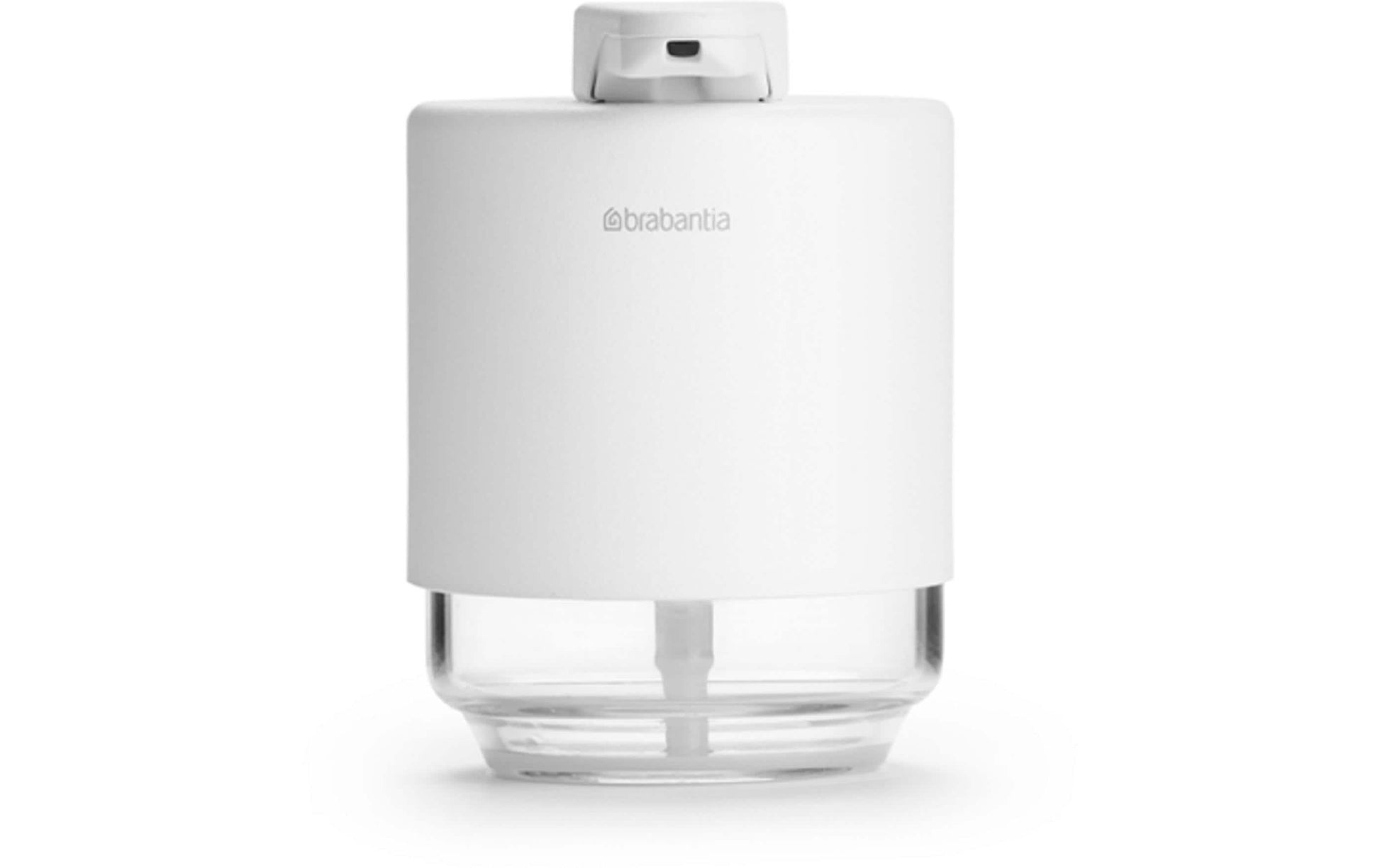 Brabantia MindSet Seifenspender – Metall, Glas, Weiss, 200 ml
