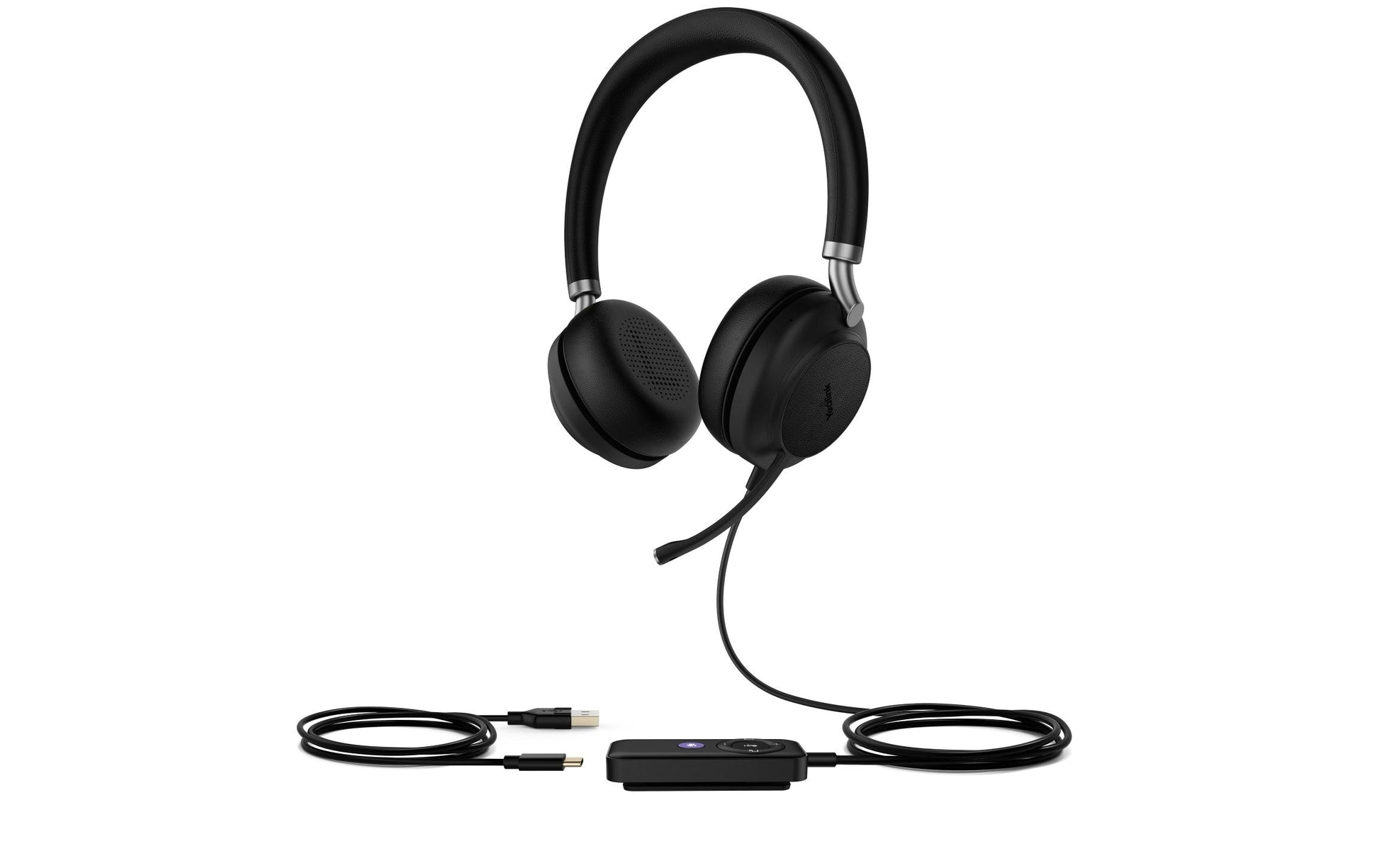 Yealink UH38 Dual UC – Duo Headset – USB‑A, Noise-Cancelling Mikrofon – Schwarz, Teams-kompatibel