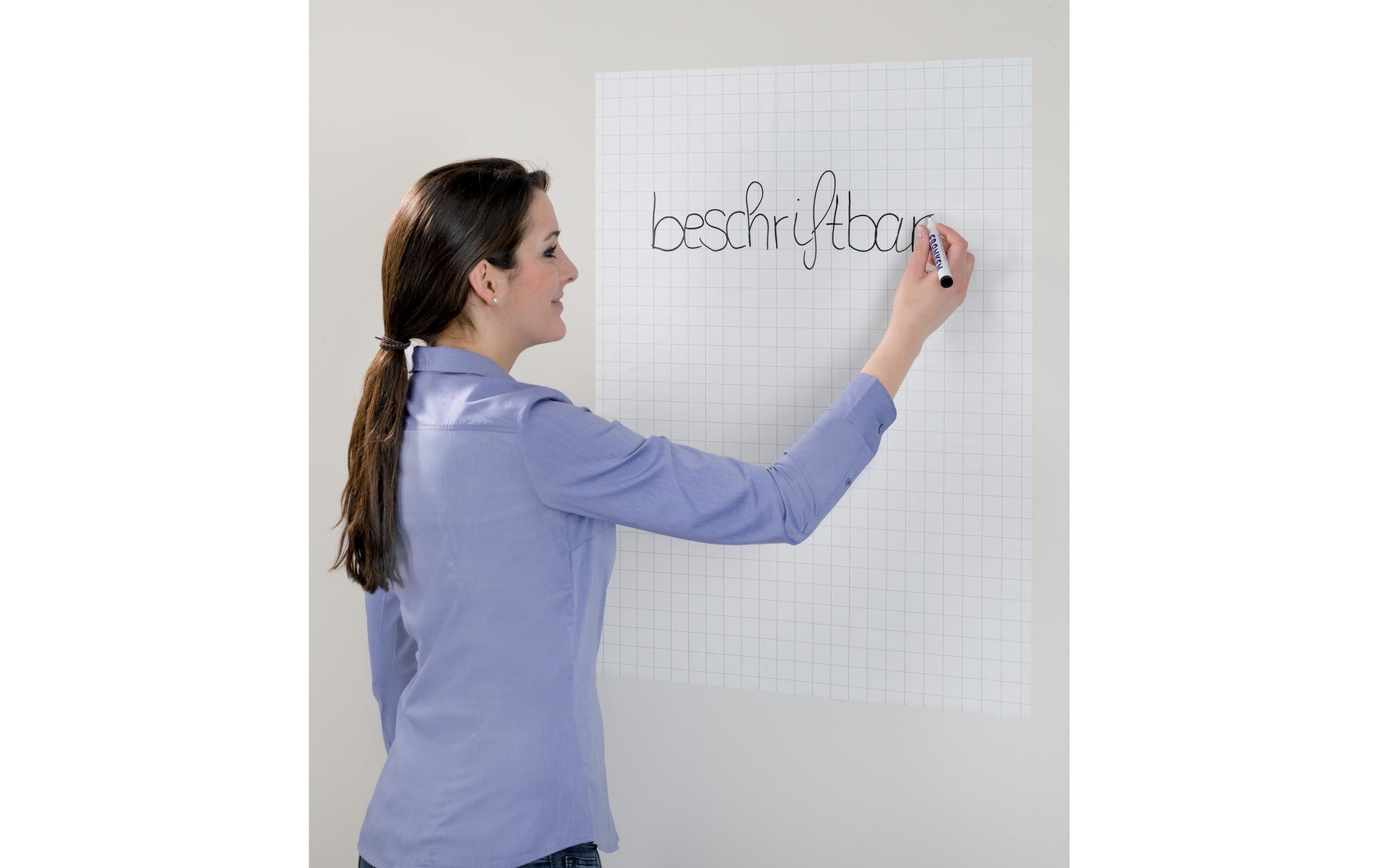 Franken Whiteboardfolie – selbstklebend, weiss – 60 × 80 cm, 25 Blatt
