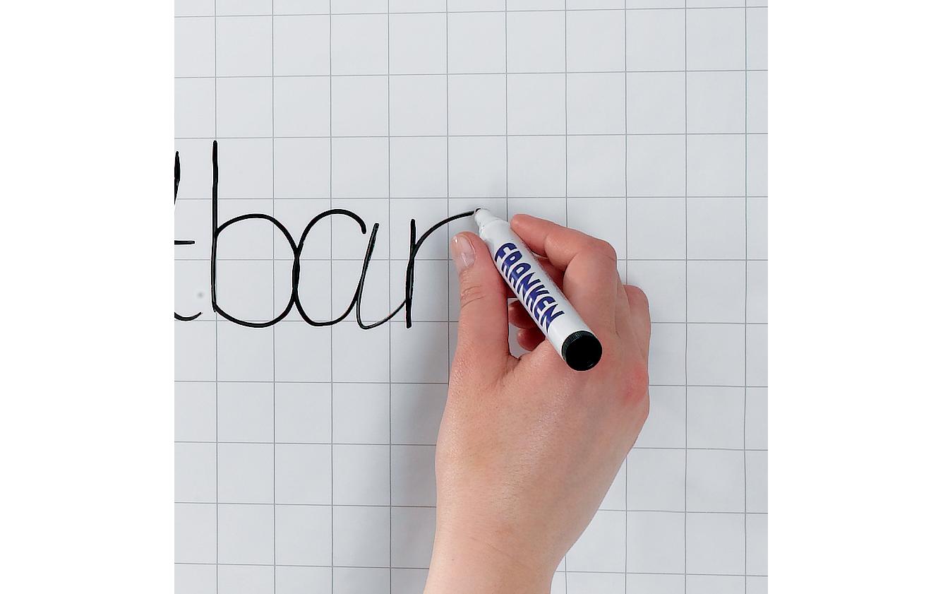 Franken Whiteboardfolie – selbstklebend, weiss – 60 × 80 cm, 25 Blatt