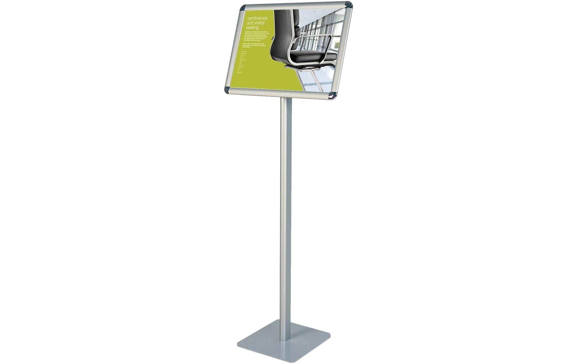 Franken Infodisplay Standard – für A3 quer, silber, Aluminium