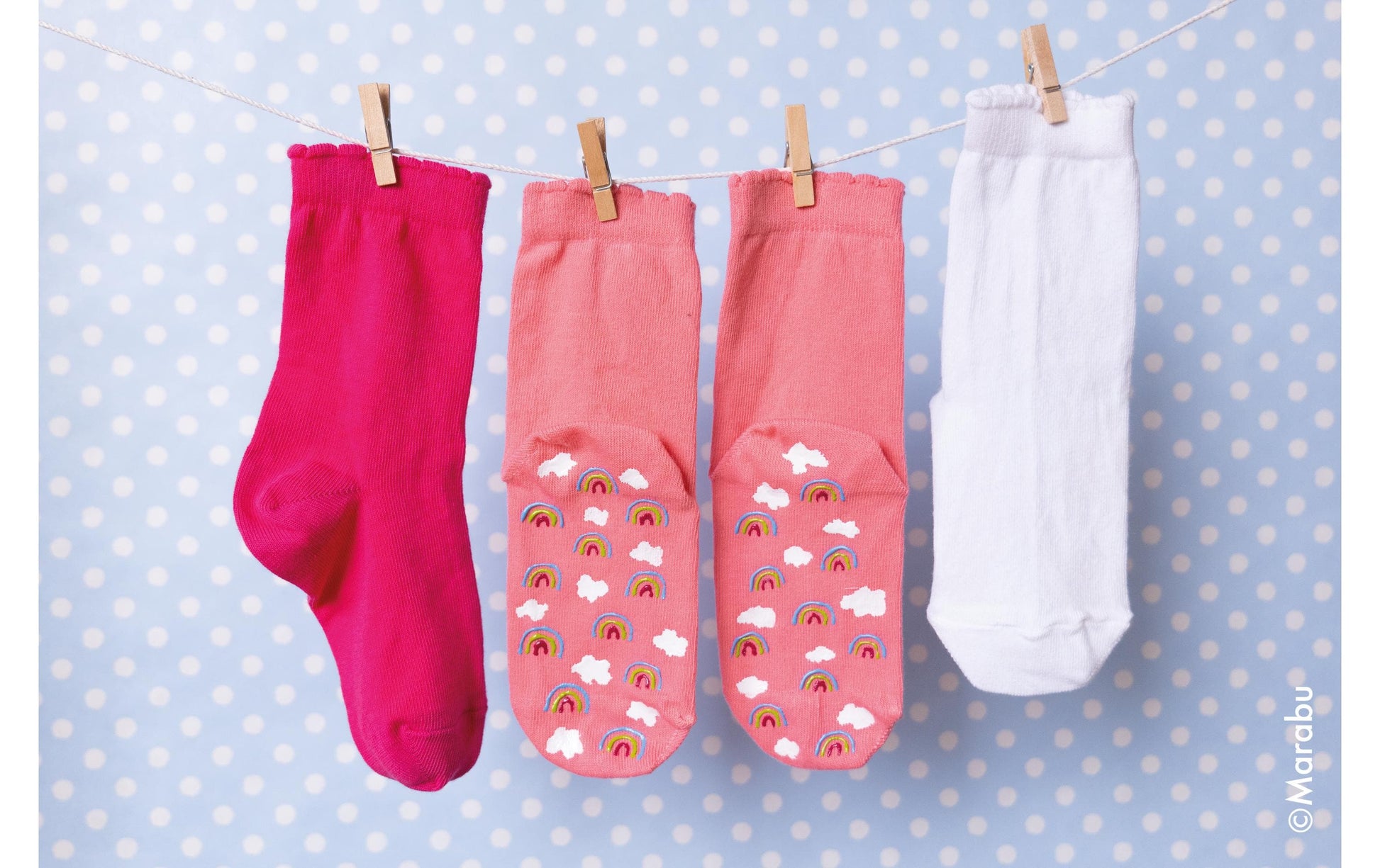 Marabu Sock Stop Textilfarbe – Weiss, Anti-Rutsch-Effekt, 3D-Effekt – 90 ml – für Textilien