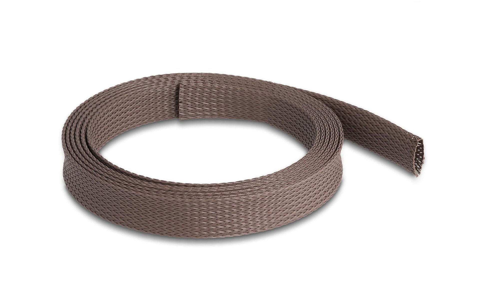 DeLOCK Kabelschlauch – Ø 19 mm, 14–30 mm – 2 m – Polyester – Braun