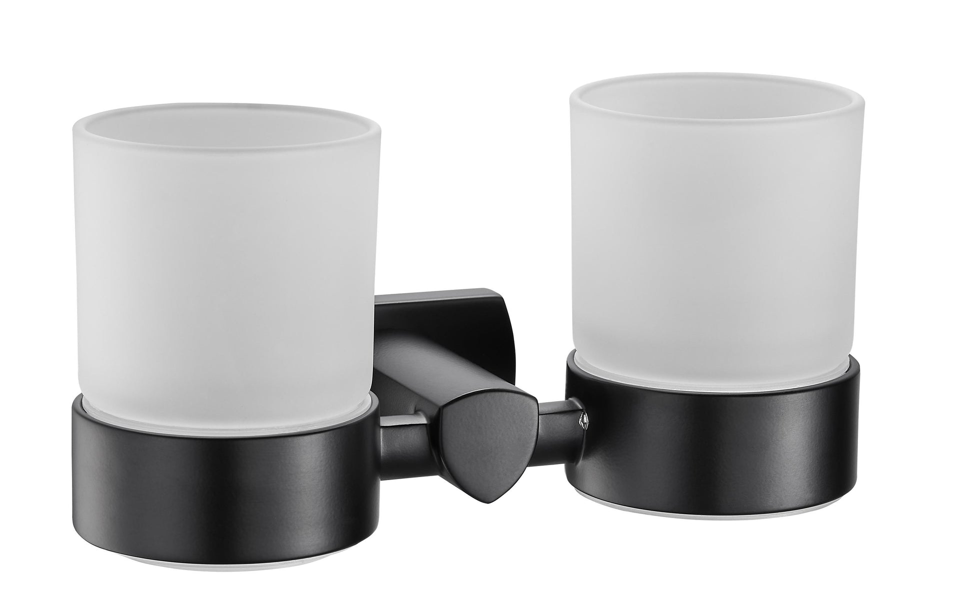 Biasca Zahnbürstenhalter – Bohrlochabstand 2–4 cm, Glas, Wandmontiert, Weiss