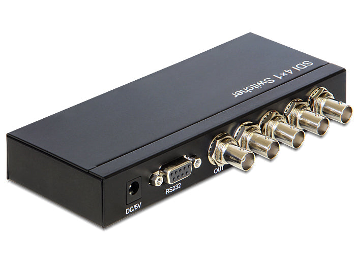 Delock 4-Port 3GI-SDI Switch – BNC, bis 1080p