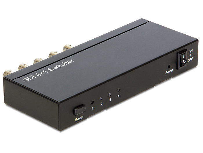 Delock 4-Port 3GI-SDI Switch – BNC, bis 1080p
