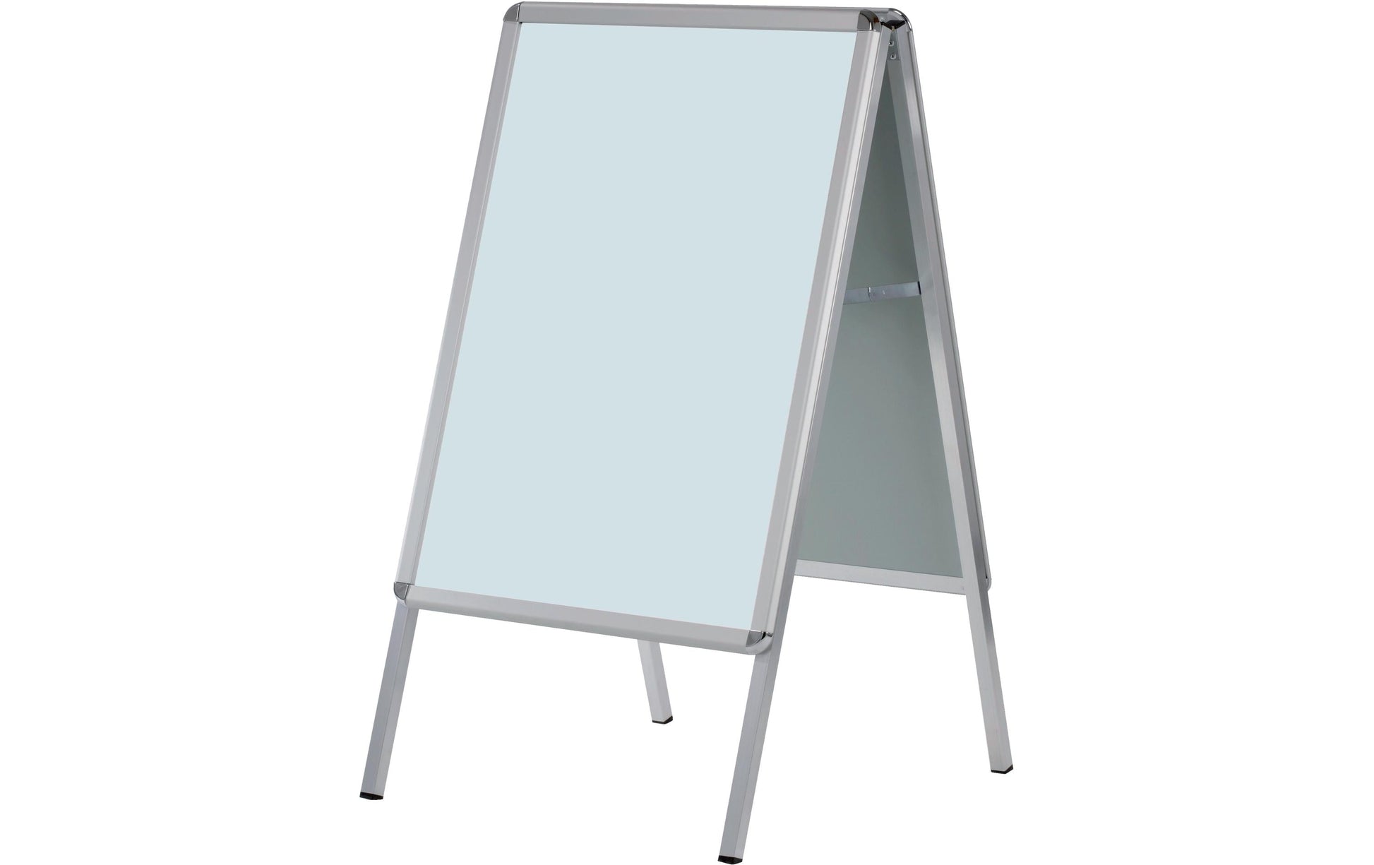 Franken Kundenstopper Standard – 640 × 1150 mm, silber, Aluminium