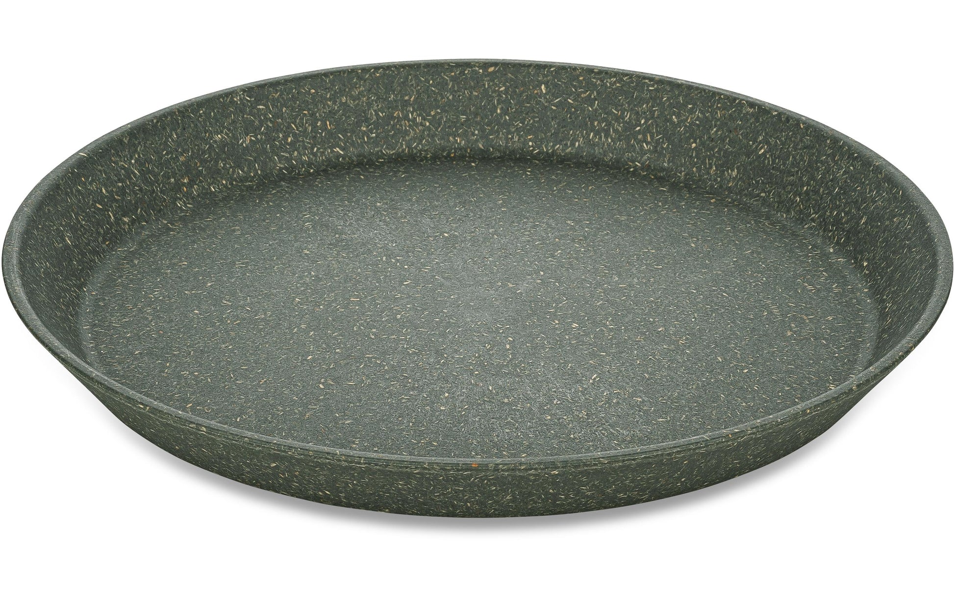 Koziol Speiseteller – 4er Set, Ø 20,5 cm, Kunststoff (biozirkulär), Grau, spülmaschinenfest, BPA-frei