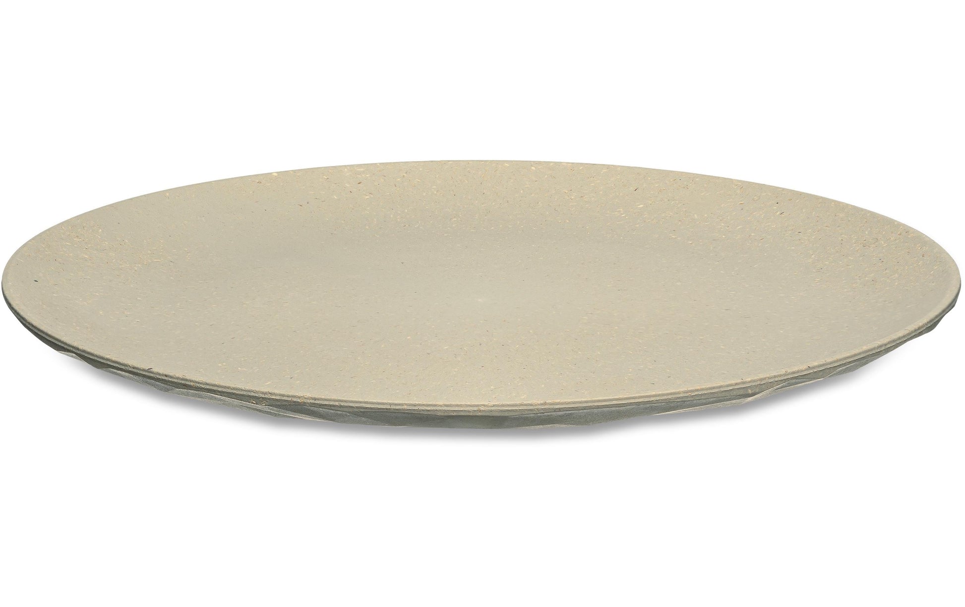 Koziol Speiseteller – 4er Set, Ø 26 cm, Kunststoff (biozirkulär), Sand, spülmaschinenfest, BPA-frei