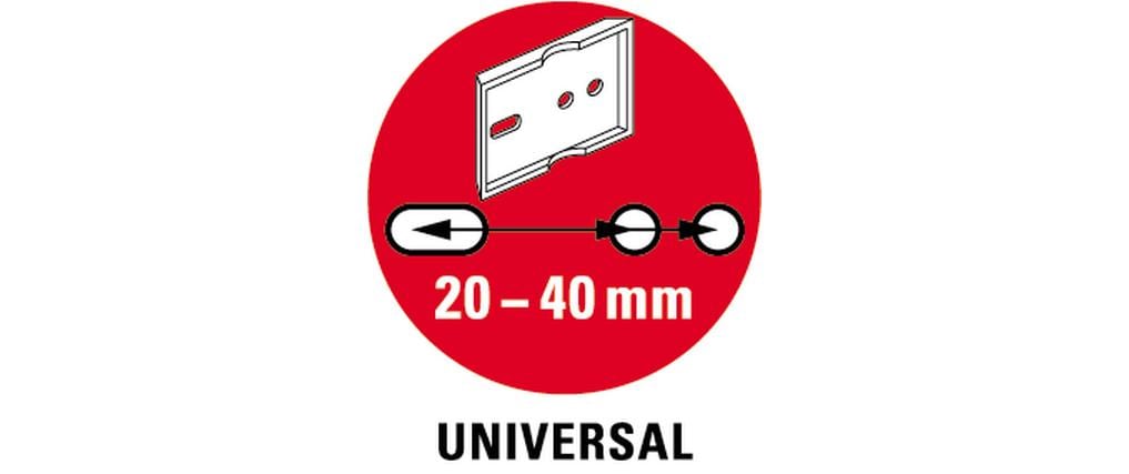 Diaqua Haken – Chrom, zum Schrauben, 5,4×7×4 cm