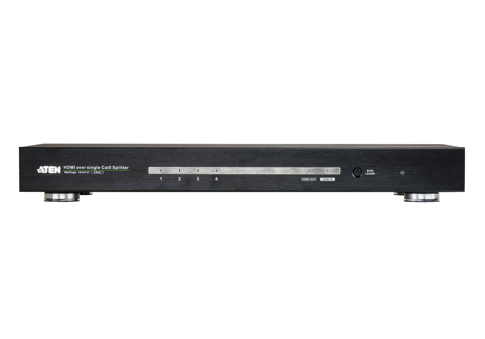 ATEN VS1814T – HDMI-Splitter über Cat5e, 1× HDMI Eingang / 4× HDMI Ausgang, 4K, 100 m, HDR, HDCP, für VE812R