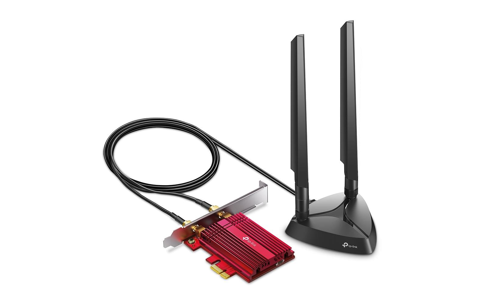 TP-Link AXE5400 PCIe-WLAN-Karte – Wi-Fi 6E (802.11ax), 5,4 Gbit/s, Bluetooth 5,2 – für PC