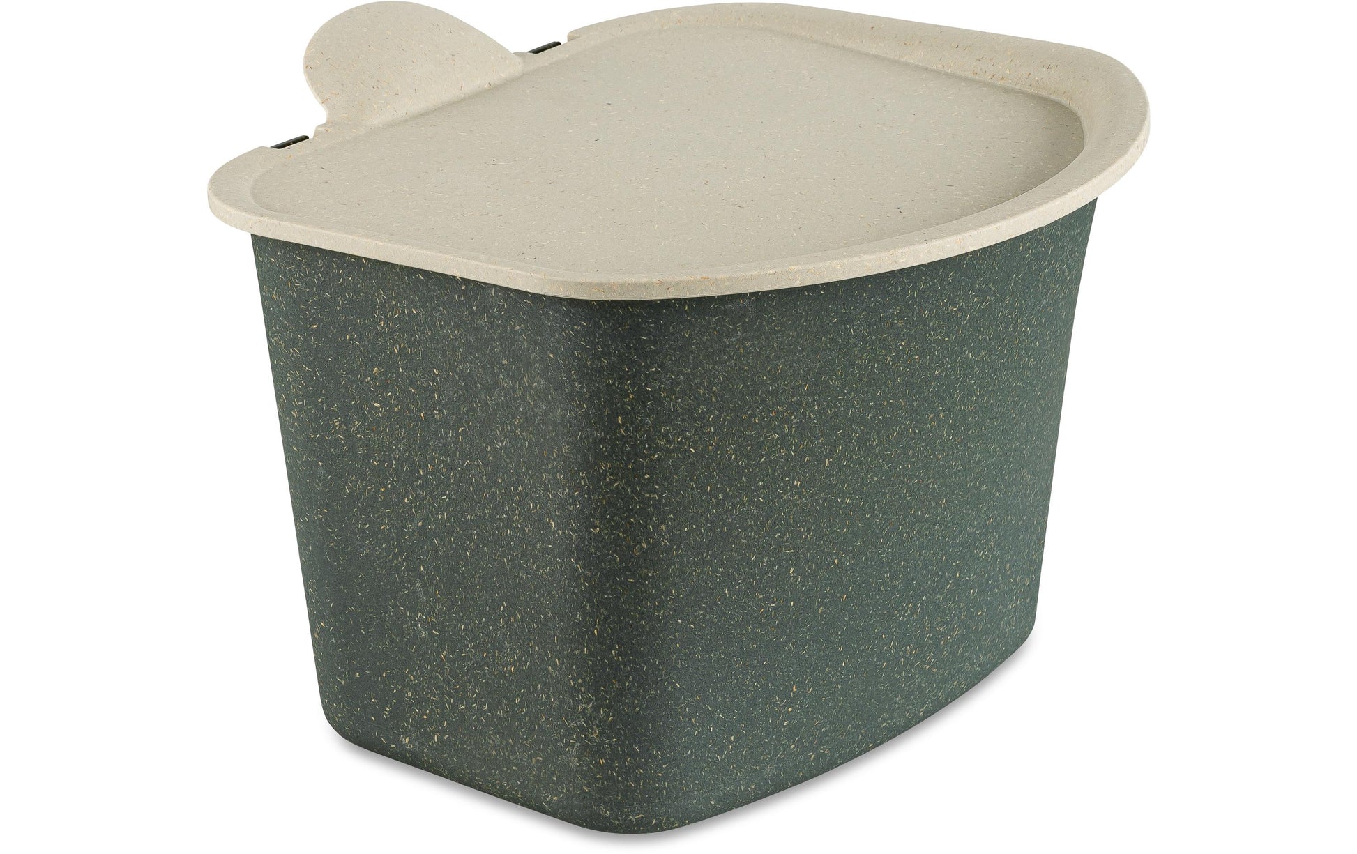 Koziol Komposteimer Bibo – 3 l – Kunststoff, oval – beige/grau
