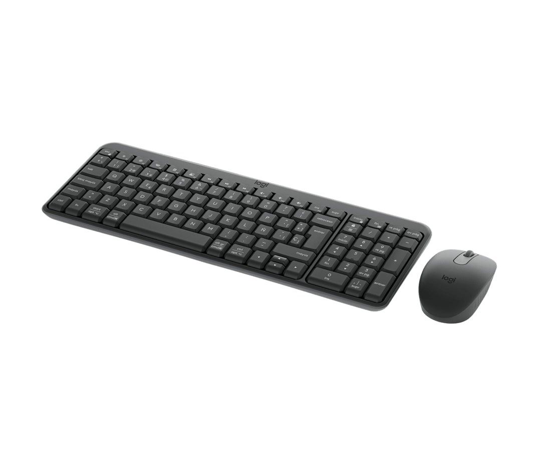 Logitech MK250 Compact – Tastatur-Maus-Set – Bluetooth & 2,4 GHz – QWERTY (ES) – Graphit
