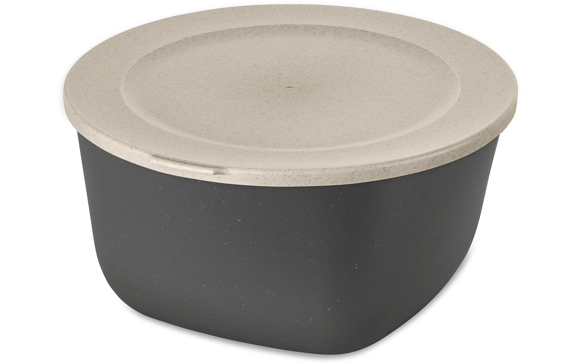 Koziol – Vorratsdose 4 l, Ø 25 × 13 cm, Biokunststoff, Grau