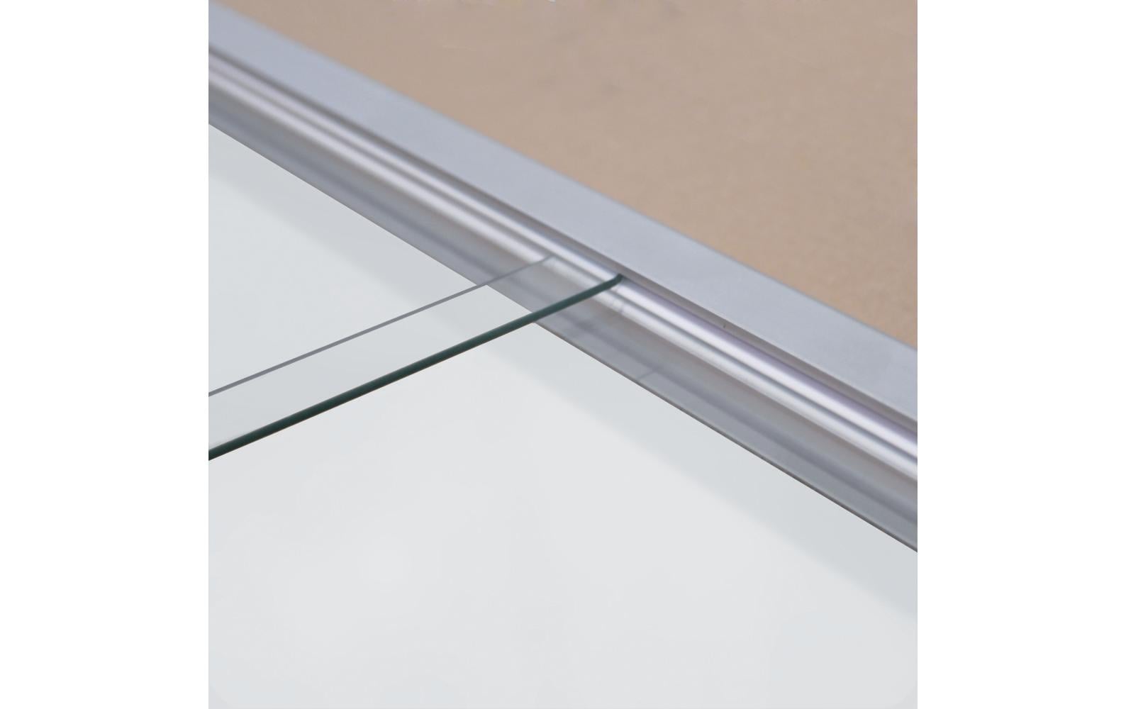 Franken Schaukasten SK6115 – Aluminium, ESG-Glas, abschliessbar, Innenbereich, 117,5 × 99 × 4,6 cm