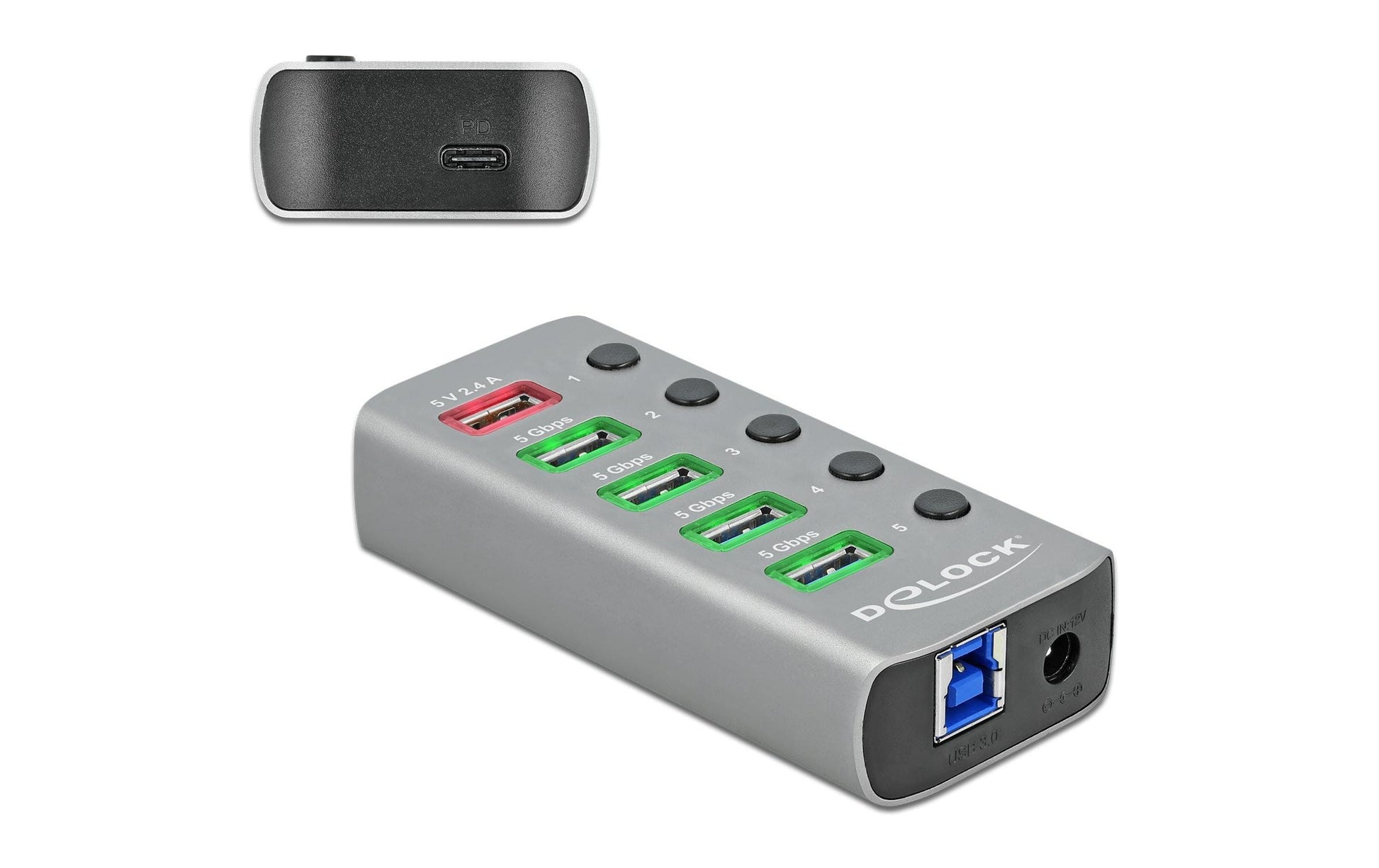 DeLOCK USB-Hub – USB 3.0, 4× USB-A