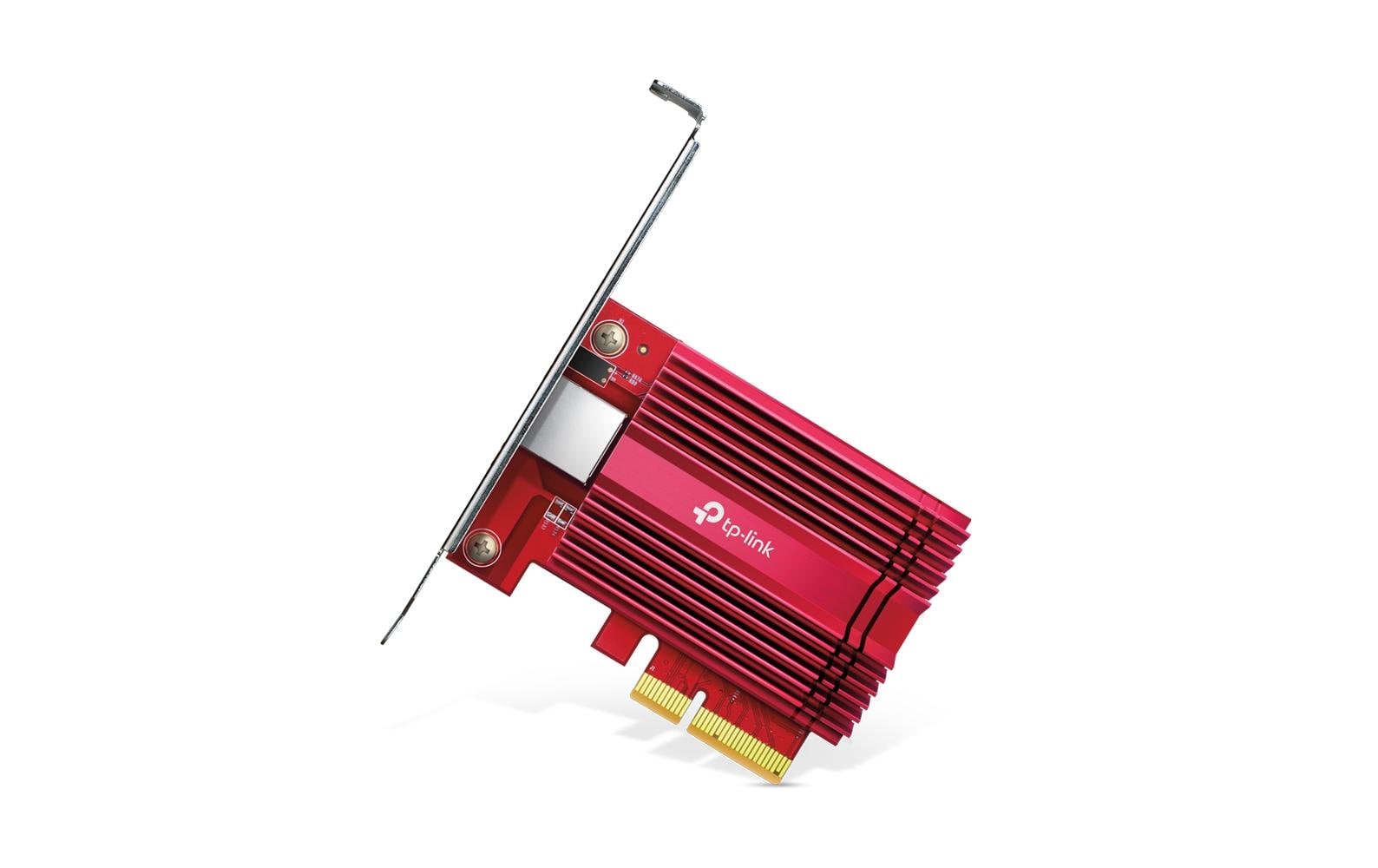 TP-Link TX401 PCIe 10-Gigabit Netzwerkkarte – 10 Gbit/s (10GBase-T), PCIe 3.0, 1× RJ-45, für Windows/Linux
