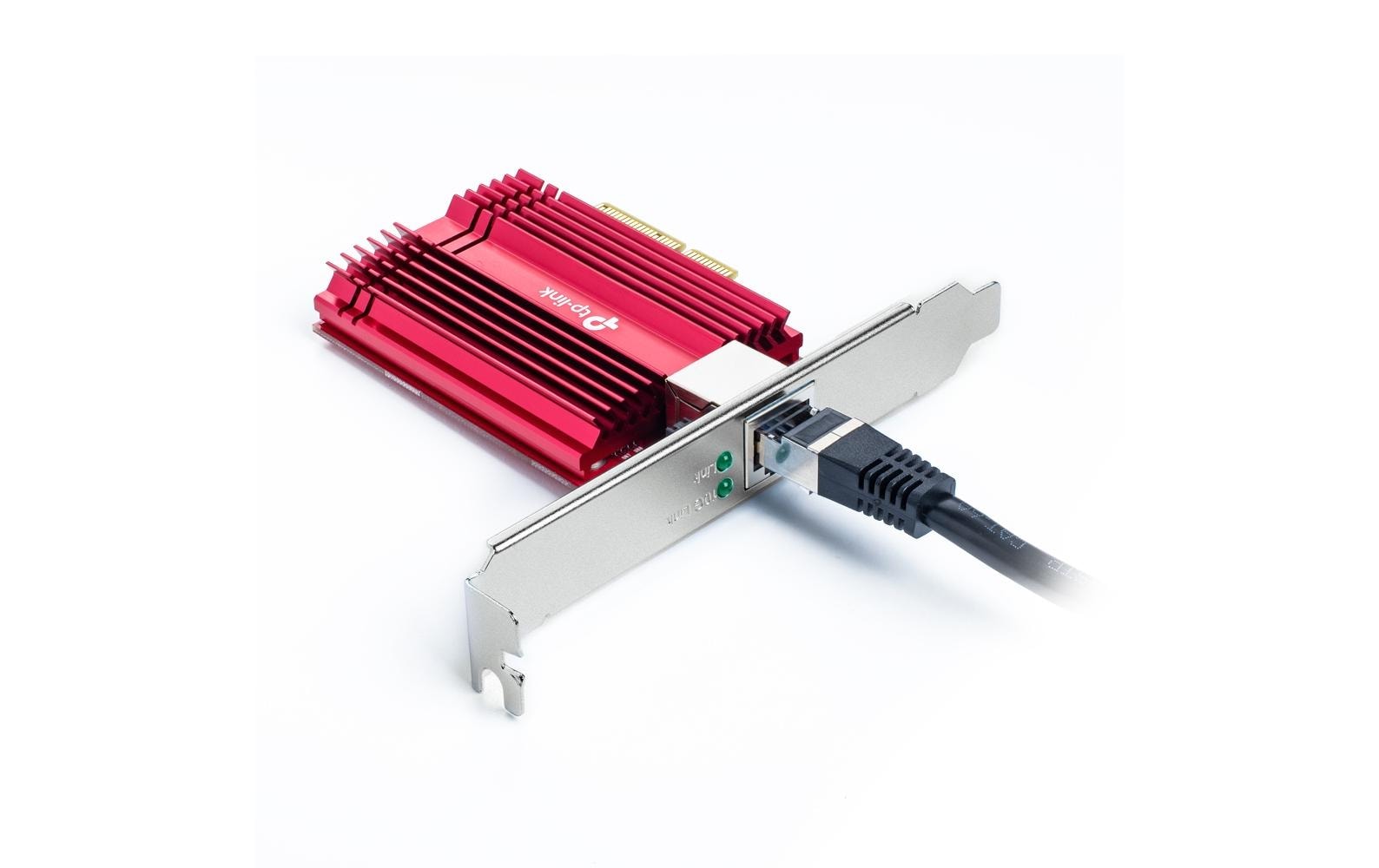 TP-Link TX401 PCIe 10-Gigabit Netzwerkkarte – 10 Gbit/s (10GBase-T), PCIe 3.0, 1× RJ-45, für Windows/Linux