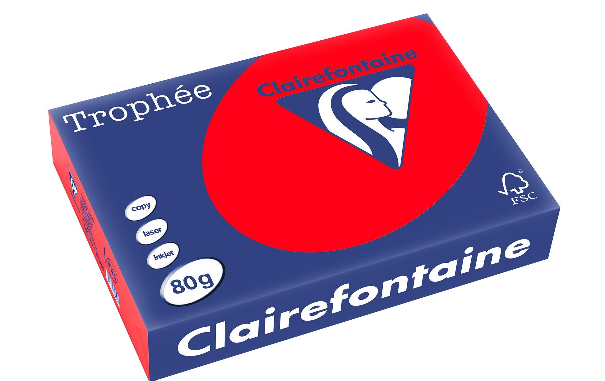 Clairefontaine Kopierpapier – A4, 80 g/m² – für Inkjet/Laser/Kopierer – FSC, EU Ecolabel – 500 Blatt