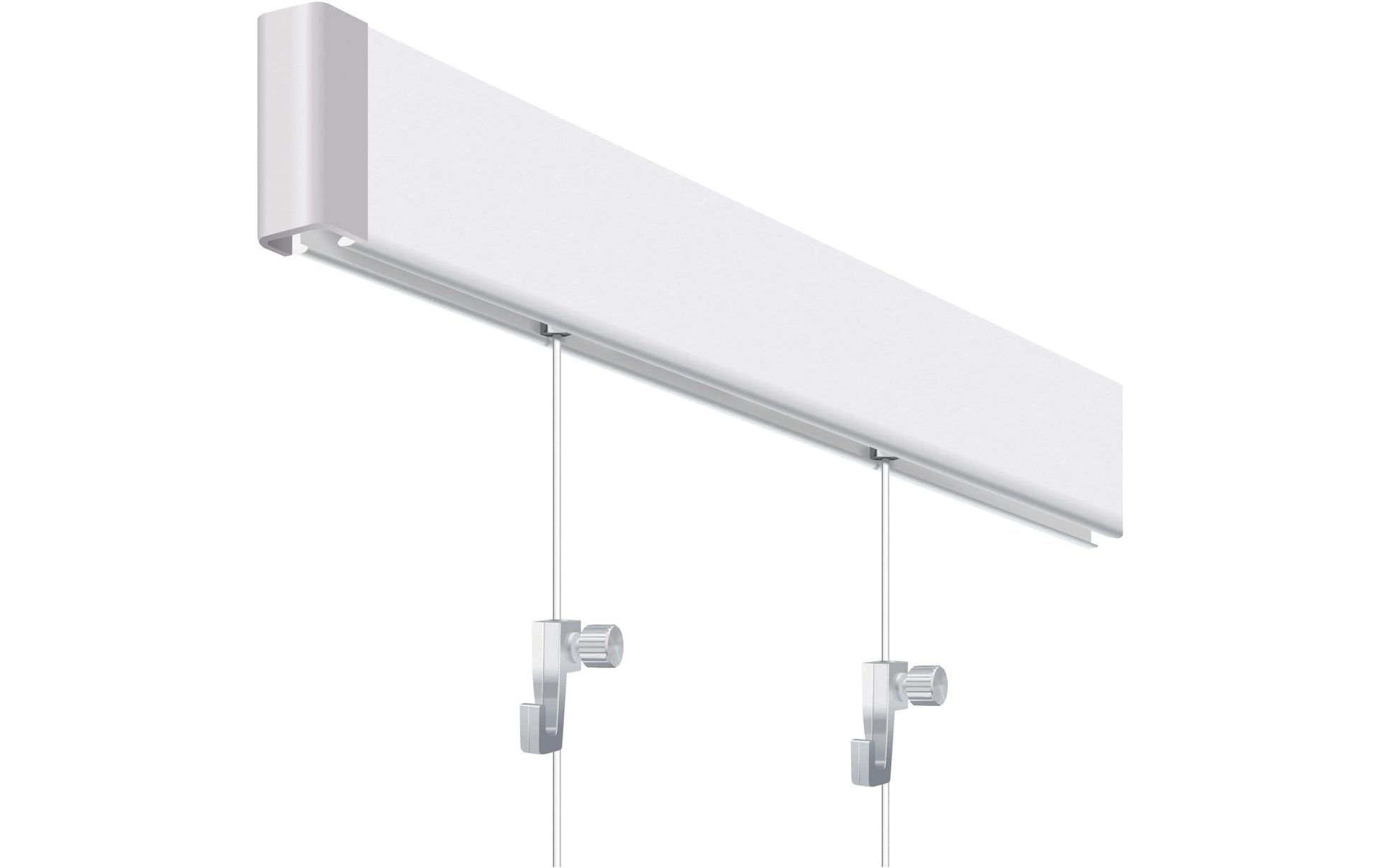Franken Wandhalterung GSS1 09 – mit Schrauben – Weiss – Aluminium – 2000×50 mm – 1 Stk.