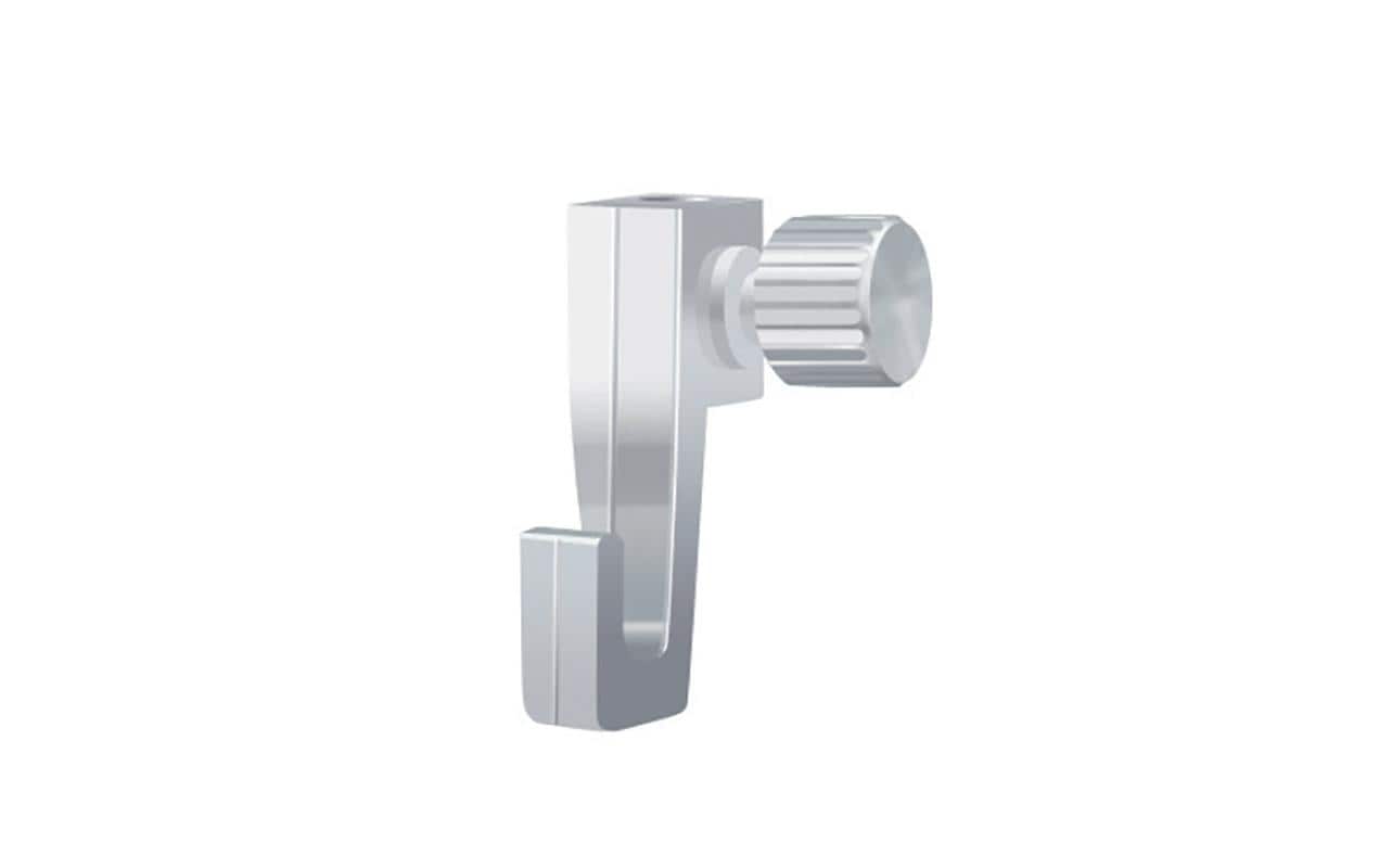 Franken Wandhalterung GSS1 09 – mit Schrauben – Weiss – Aluminium – 2000×50 mm – 1 Stk.