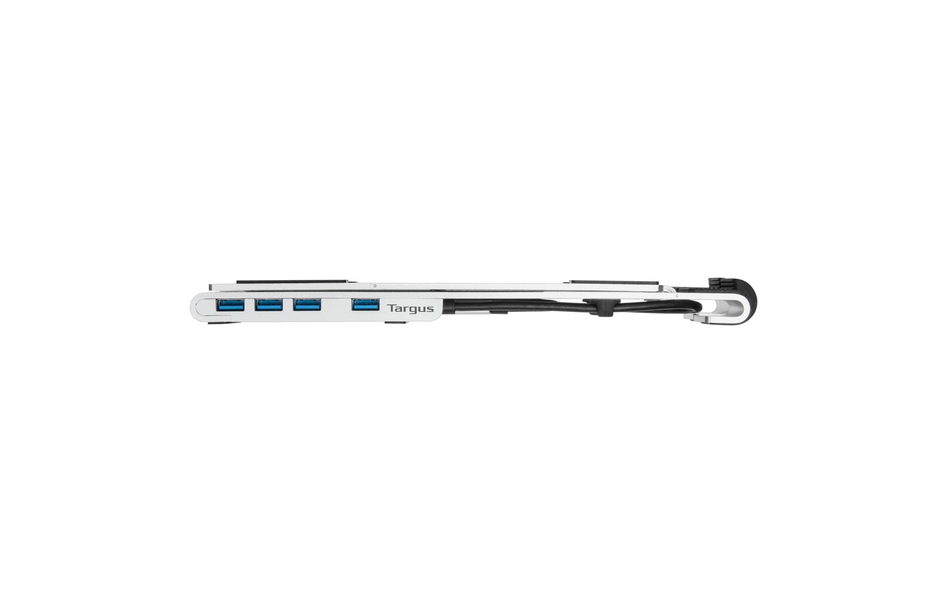 Targus Laptop-Ständer – bis 15,6", mit USB-Hub (4× USB-A, USB-C Host, PD 100 W) – Silber