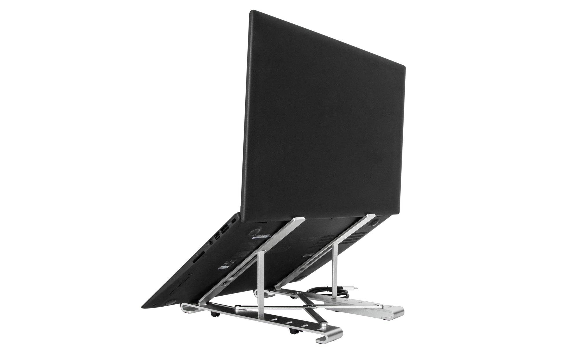 Targus Laptop-Ständer – bis 15,6", mit USB-Hub (4× USB-A, USB-C Host, PD 100 W) – Silber