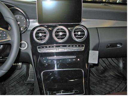 Brodit Auto-Halterung, gewinkelt – für Mercedes C-Class (180–320) 2014–2015 – Schwarz, ABS