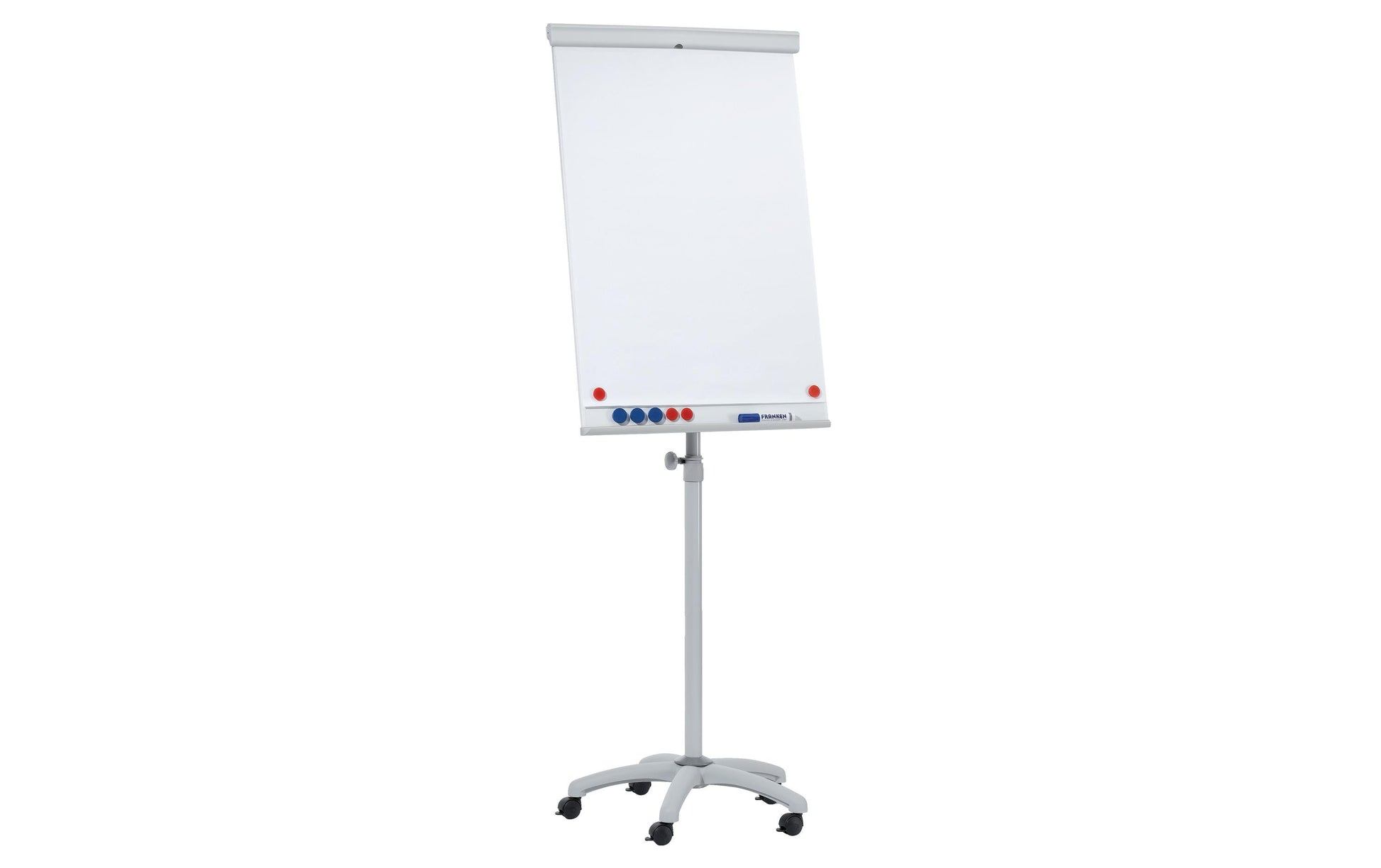 Franken Flipchart-Block X-tra Line Mobil – 68 × 105 cm, grau, weiss, Kunststoff