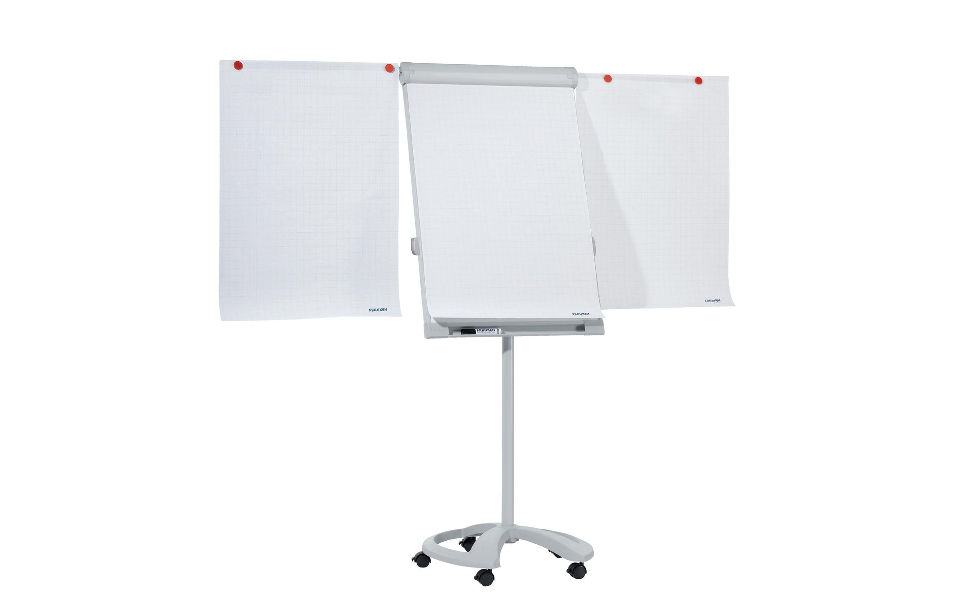 Franken Flipchart PRO Deluxe Mobil – 67 × 95 cm, grau